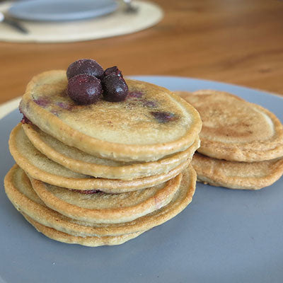 6 Ingredient Blueberry Crumpets I Dairy & Wheat Free