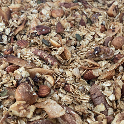 Seriously Delicious Health Granola I Low FODMAP, Gluten Free, Vegan (if using maple syrup)