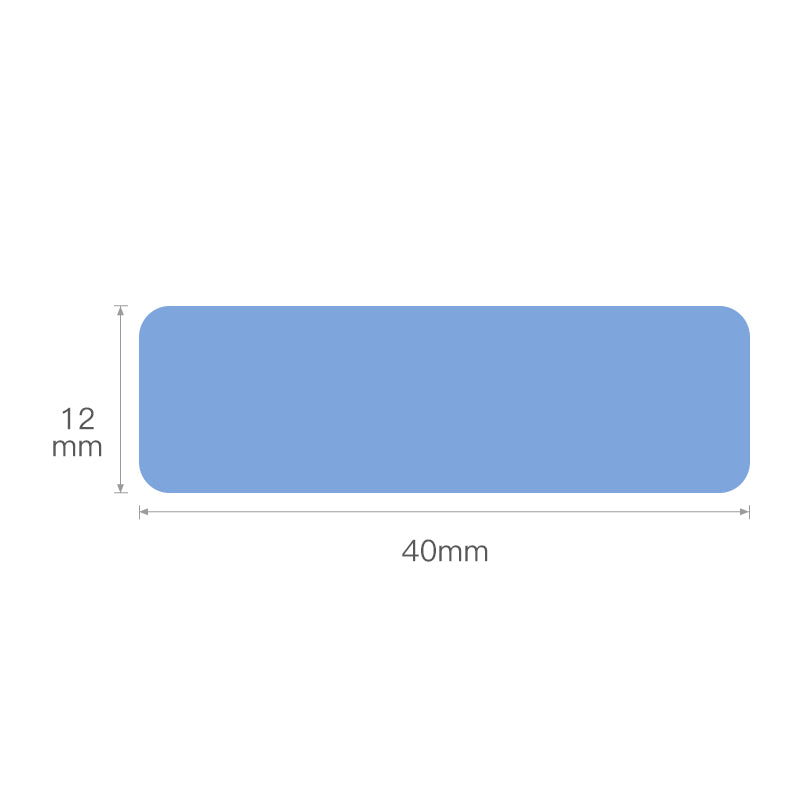 NB130 - NIIMBOT - D11 / D101 / D110 / H1S - 12X40MM - 160 THERMAL LABELS - SOLID BLUE