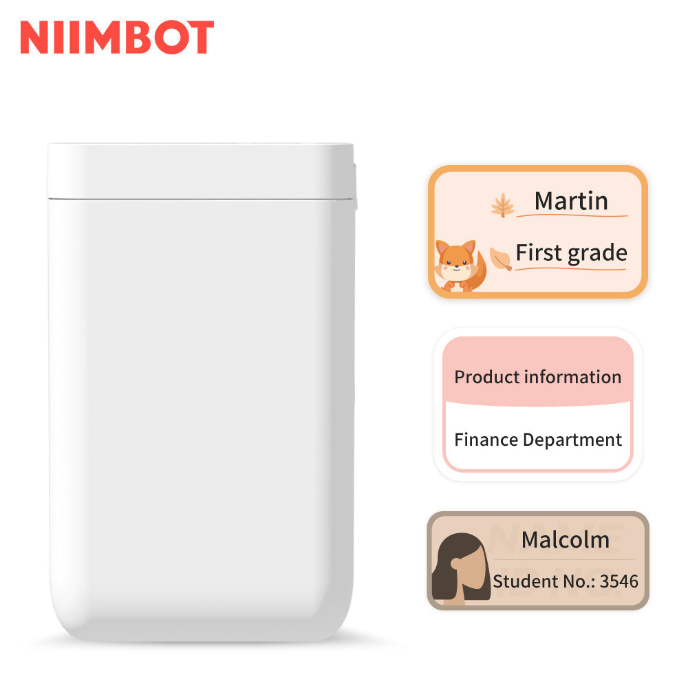 NB121 - Niimbot - D101 Only - Portable Label Bluetooth Printer Incl Free Label Roll (12x40mm)