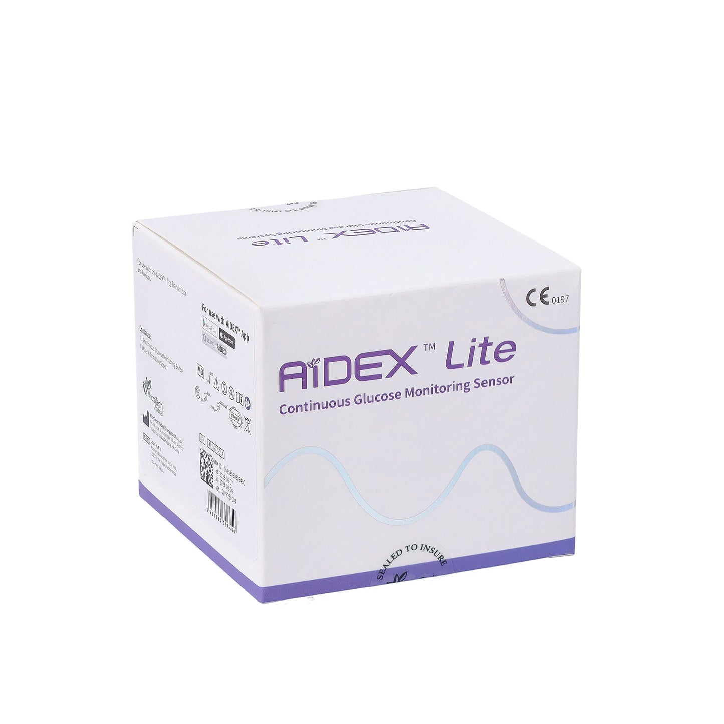 AiDEX™ - LITE - CONTINUOUS GLUCOSE MONITORING SYSTEM (CGM) - START UP KIT & SENSORS