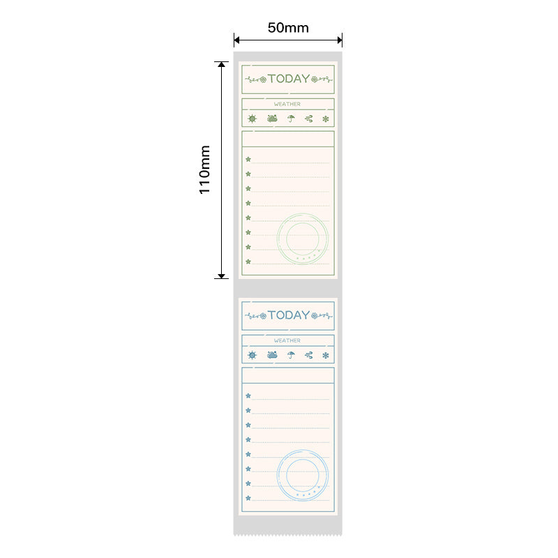 NB462 - NIIMBOT - B1 / B21 / B3S / B4 - 50X110MM - 70 THERMAL LABELS - TO DO LIST DESIGN