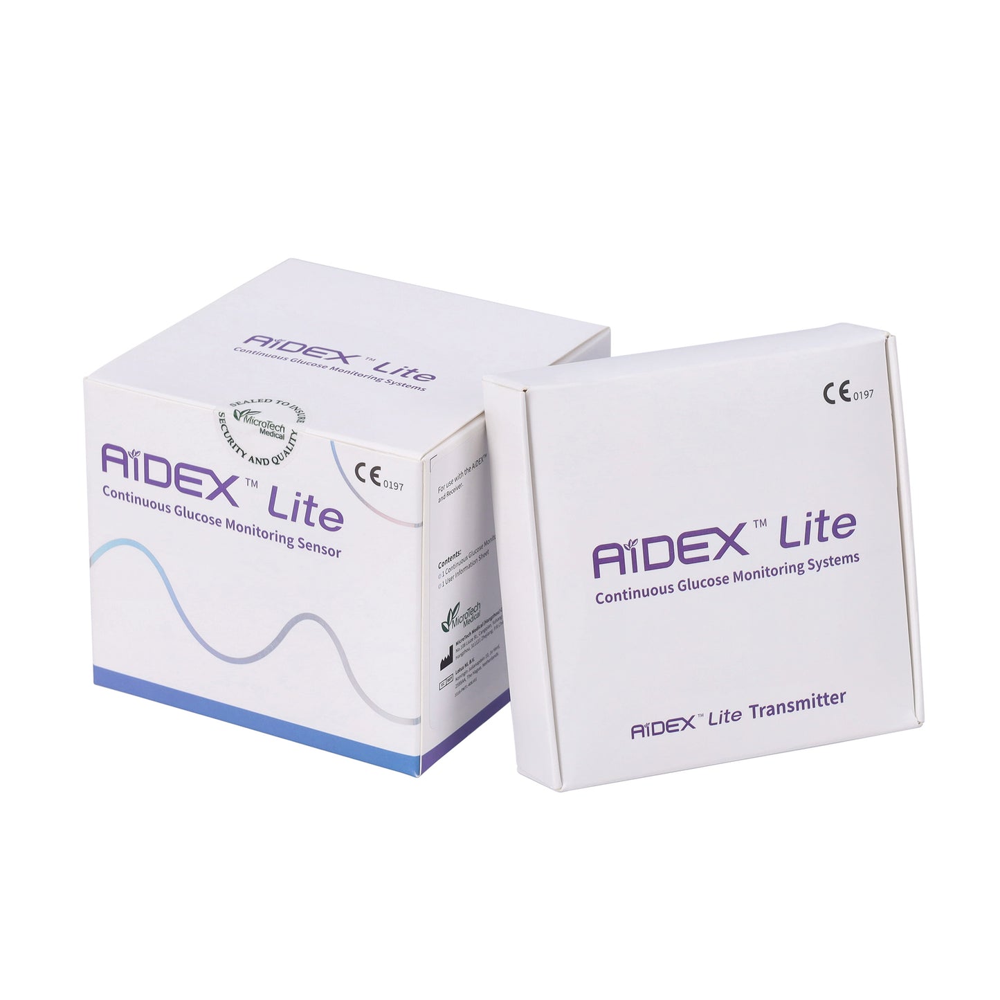 AiDEX™ - LITE - CONTINUOUS GLUCOSE MONITORING SYSTEM (CGM) - START UP KIT & SENSORS
