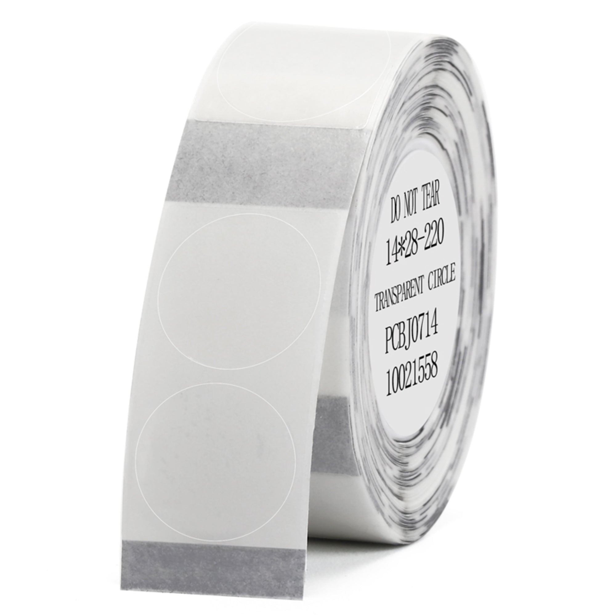 NB116 - Niimbot - D11 / D101 / D110 / H1S - 14x28mm - 220 Transparent Round Labels