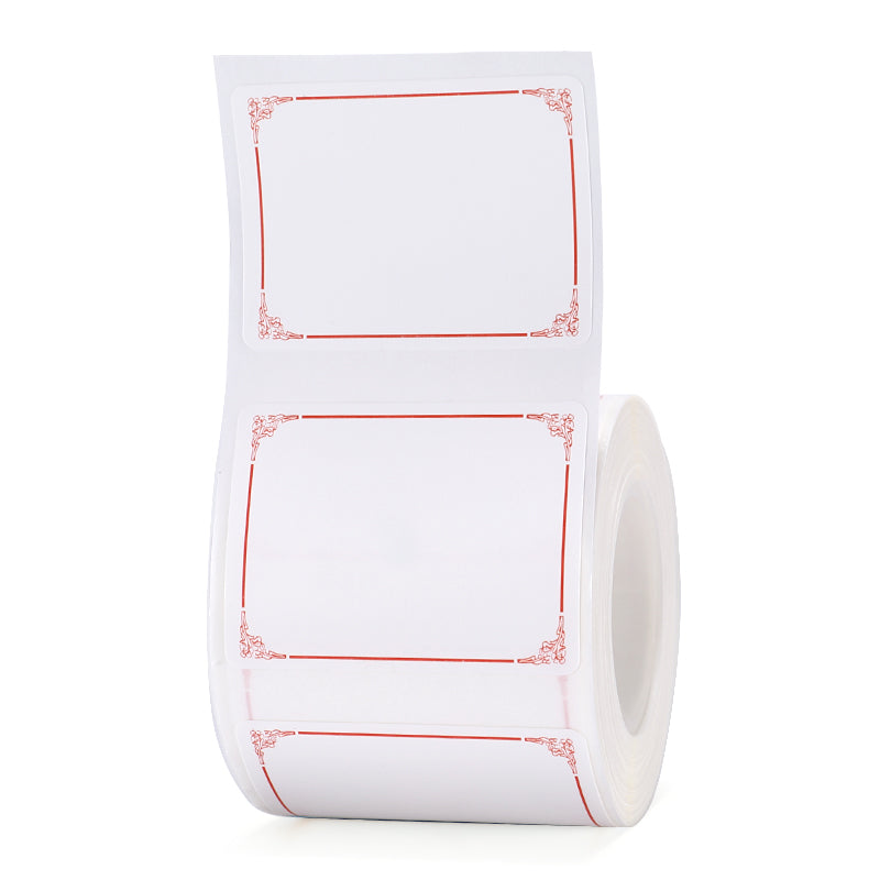 NB188 - NIIMBOT - B1 / B21 / B3S / B4 - 40X30MM - 230 LABELS PER ROLL - RED BORDER DESIGN