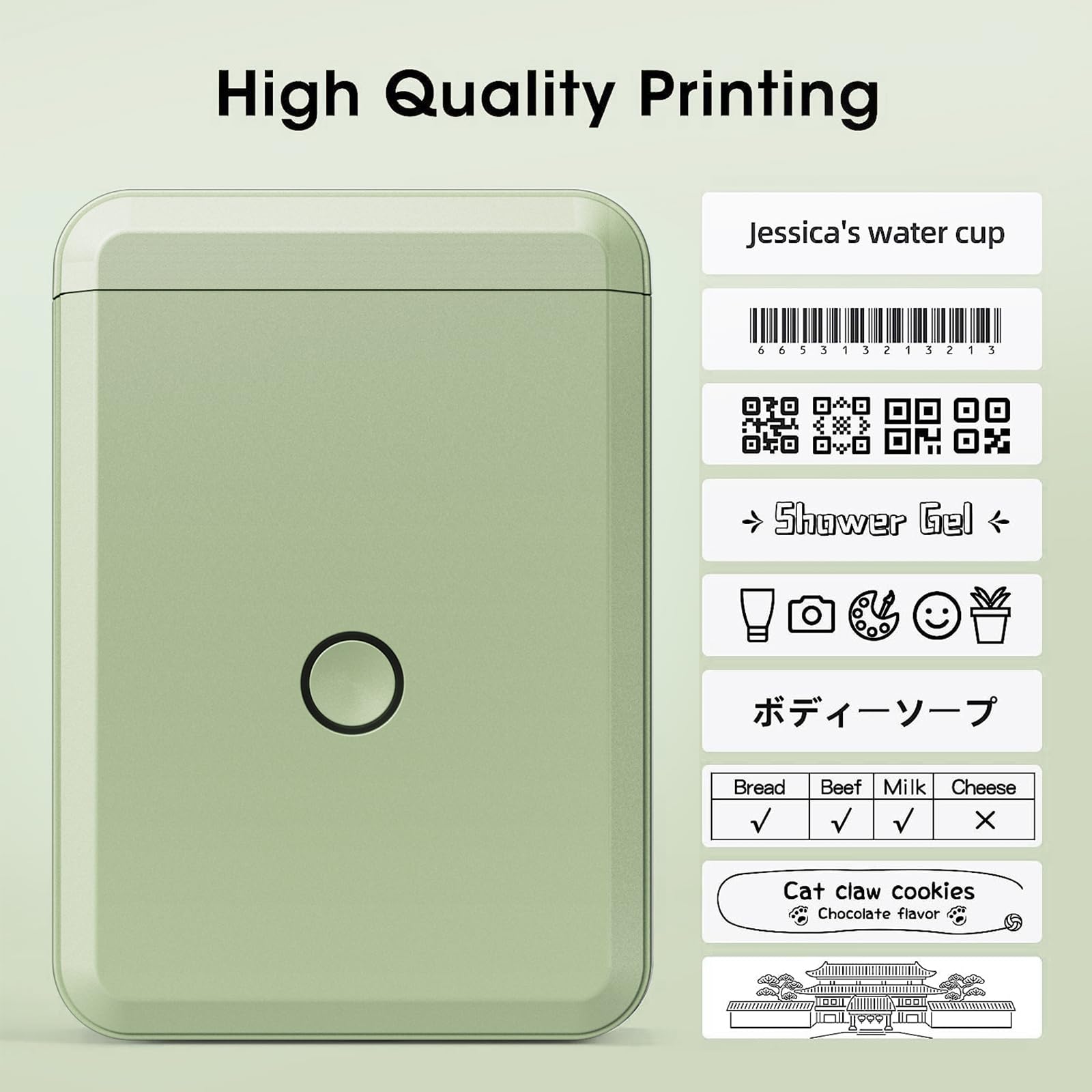 NB120 - NIIMBOT - D110 - PORTABLE LABEL BLUETOOTH PRINTER INCL FREE LABEL ROLL (15X30MM)