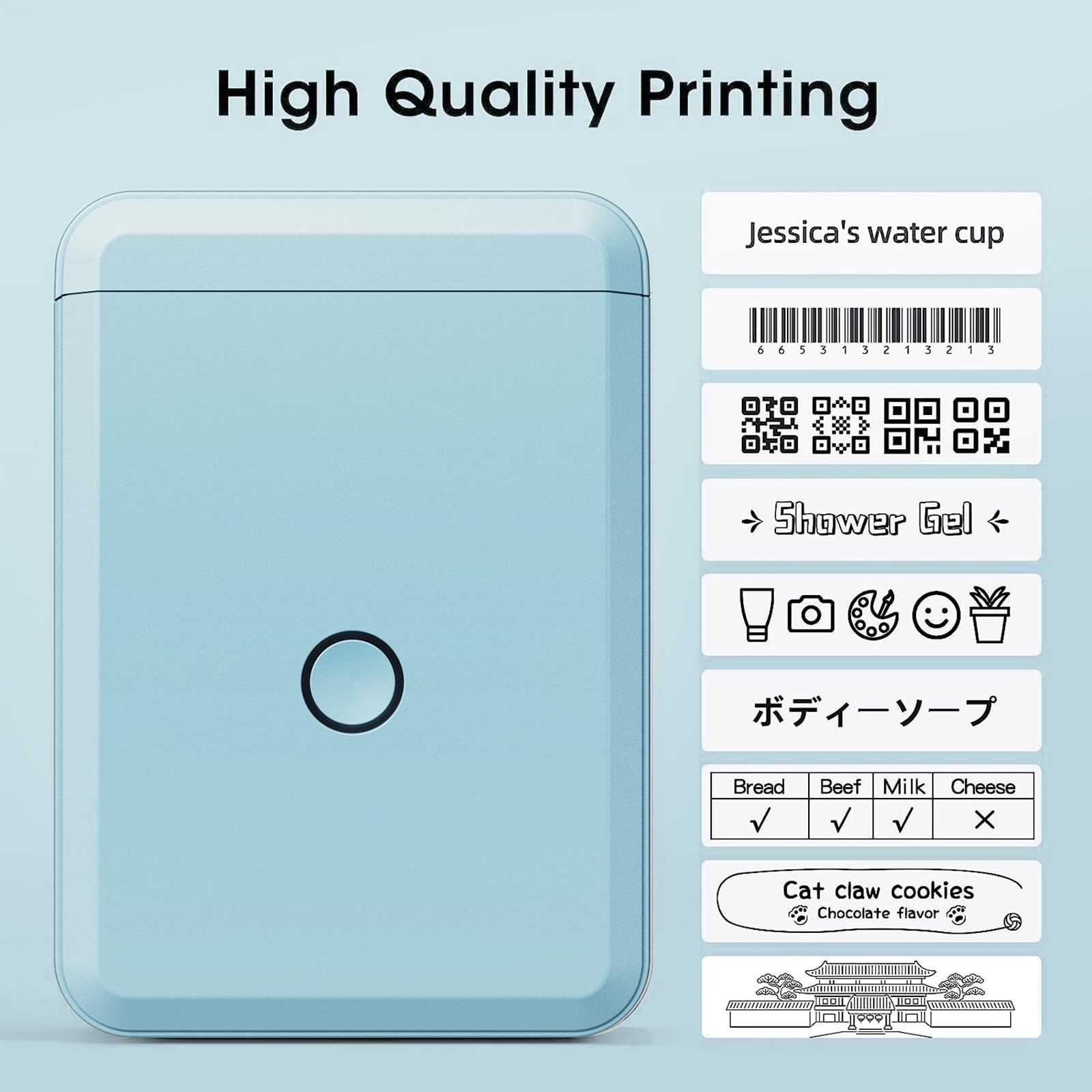 NB120 - NIIMBOT - D110 - PORTABLE LABEL BLUETOOTH PRINTER INCL FREE LABEL ROLL (15X30MM)