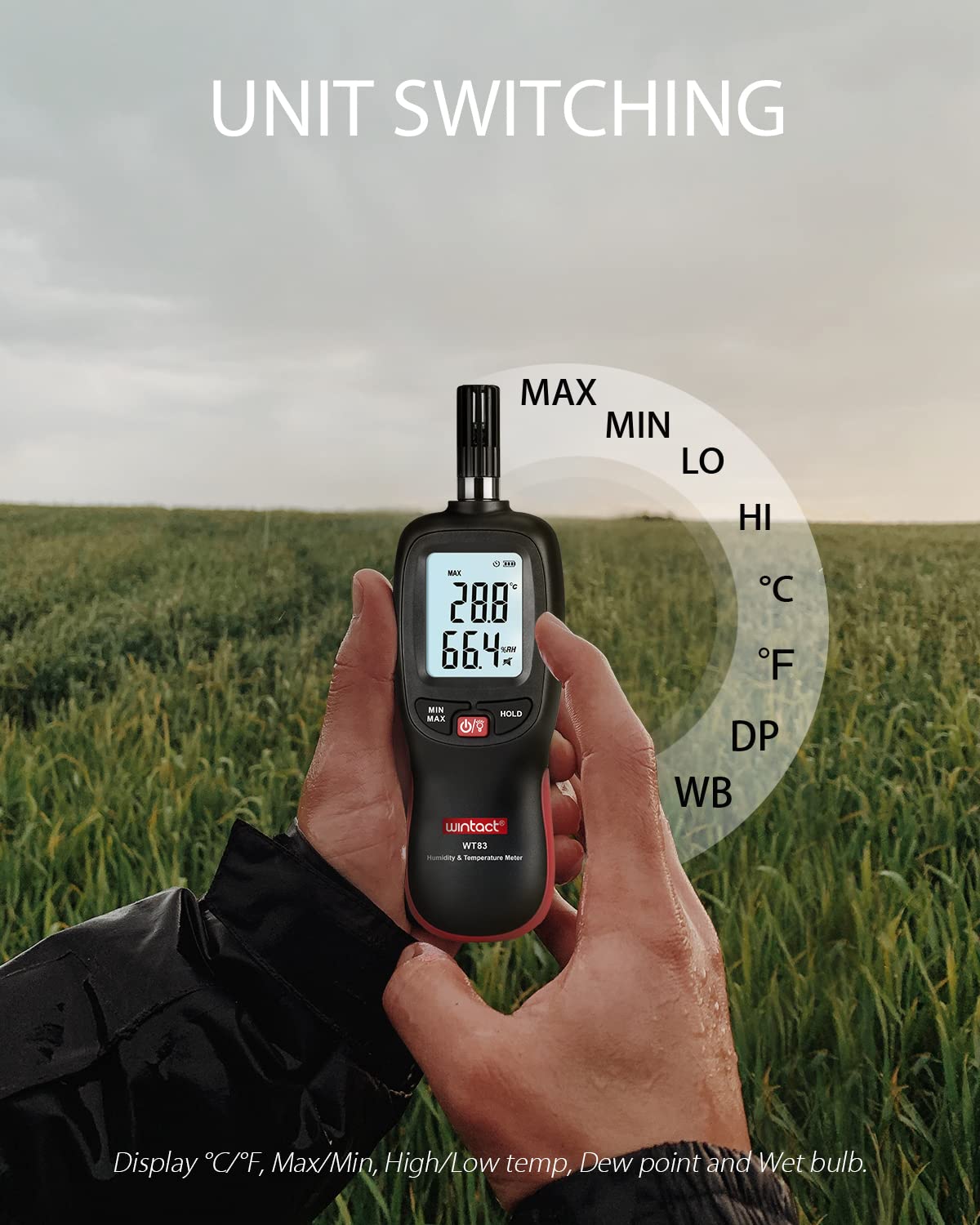 WINTACT - HUMIDITY AND TEMPERATURE METER (WT83B)