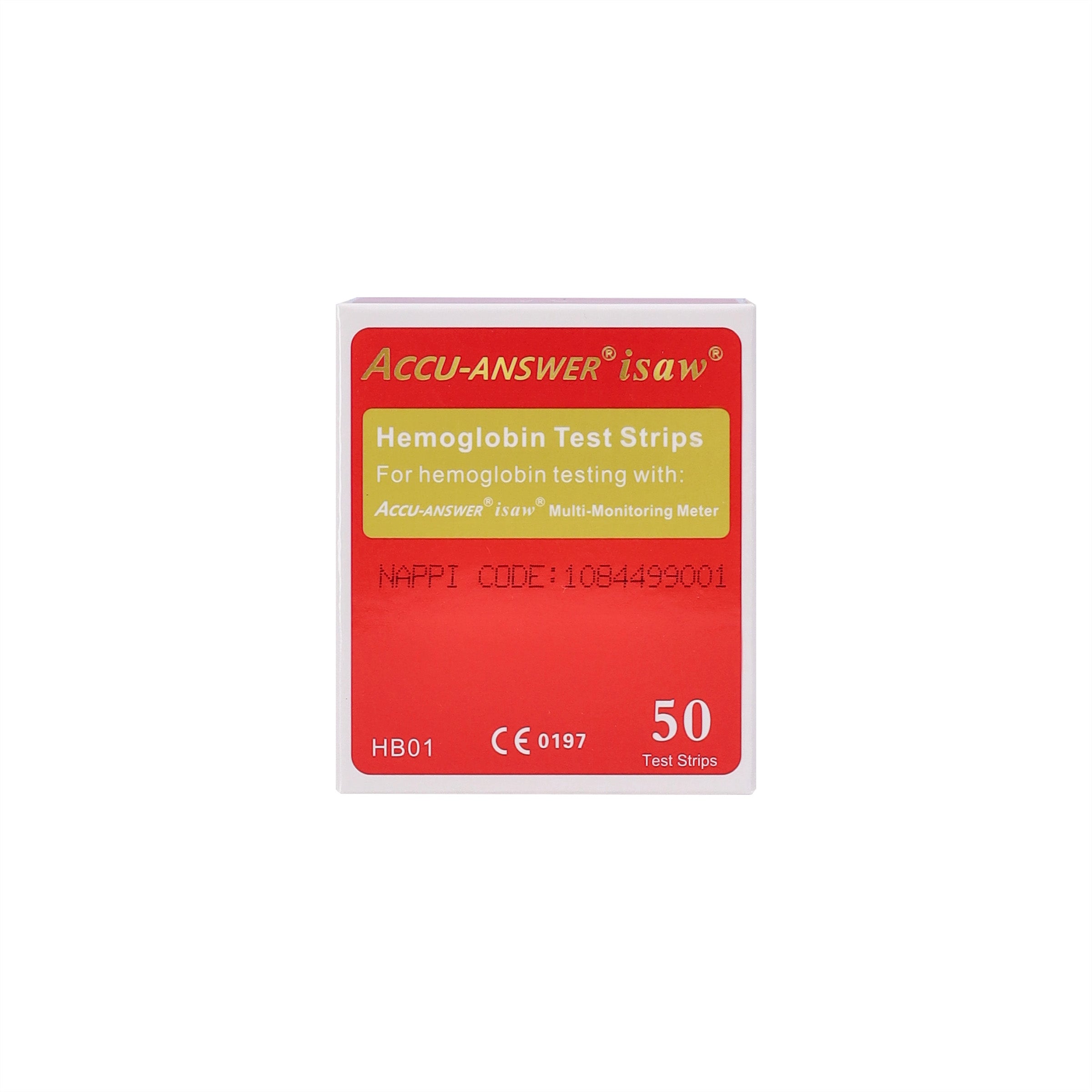 ACCU-ANSWER® ISAW® - 4 IN 1 - HEMOGLOBIN BLOOD TEST STRIPS (50)