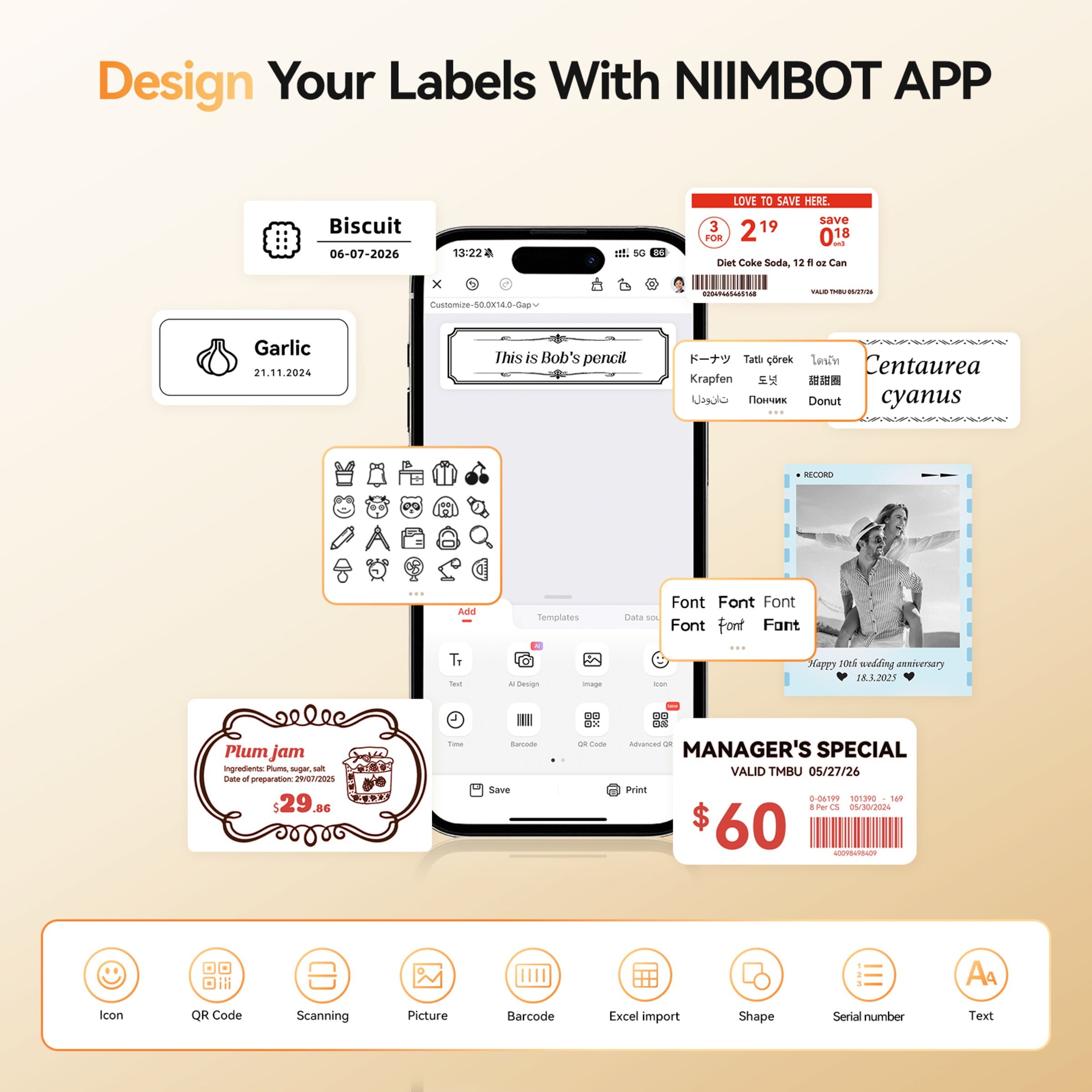 NB607 - Niimbot - B21-Pro - 300DPI - Portable Thermal Label Bluetooth Printer