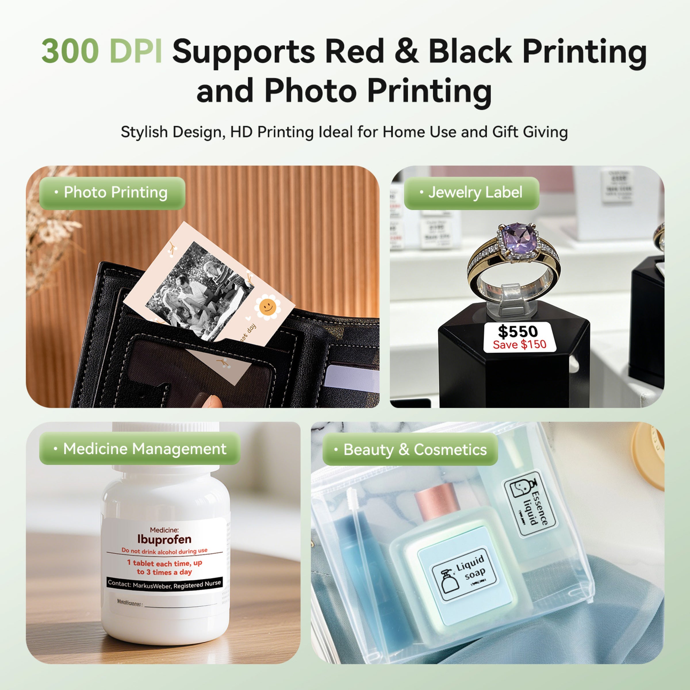 NB607 - Niimbot - B21-Pro - 300DPI - Portable Thermal Label Bluetooth Printer