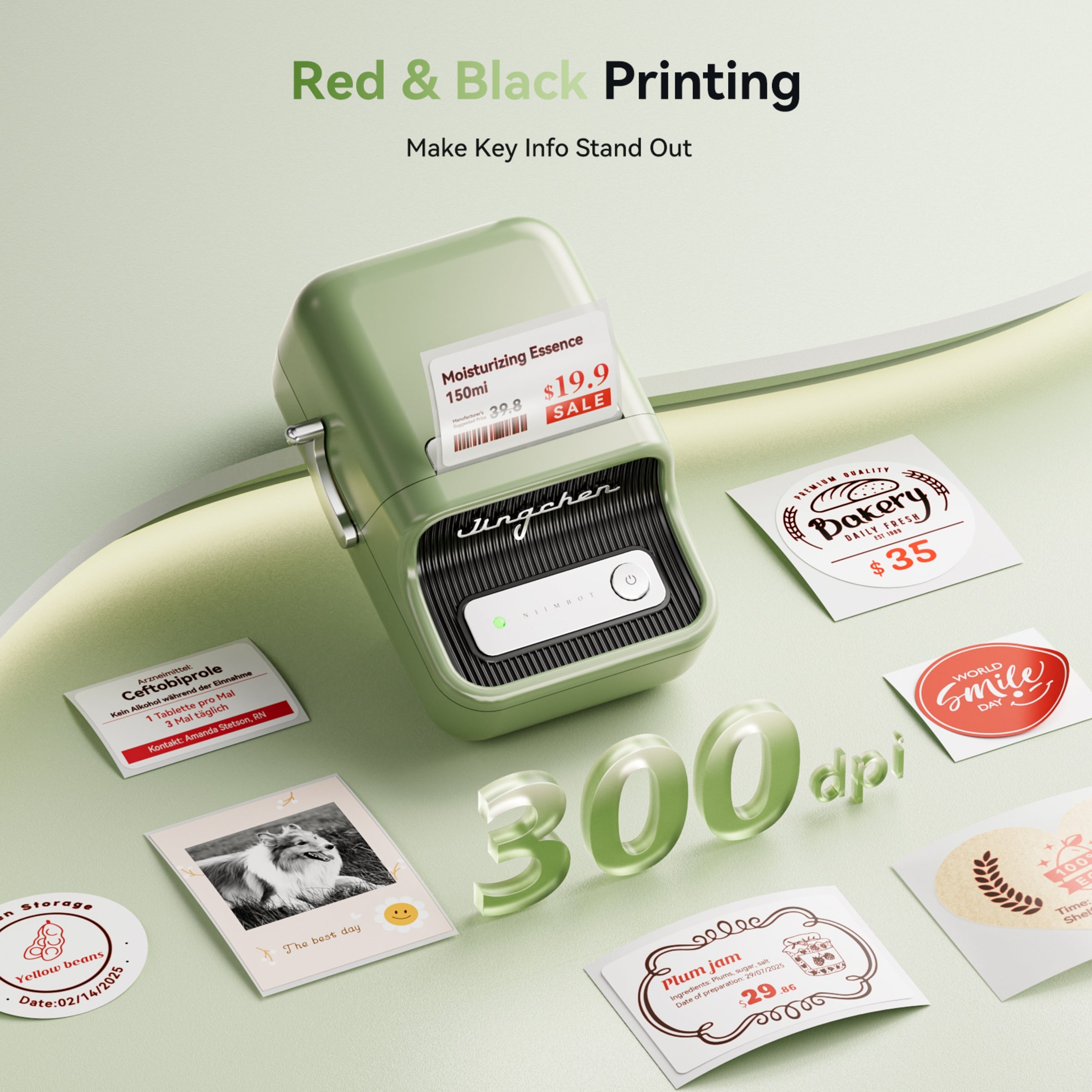 NB607 - Niimbot - B21-Pro - 300DPI - Portable Thermal Label Bluetooth Printer