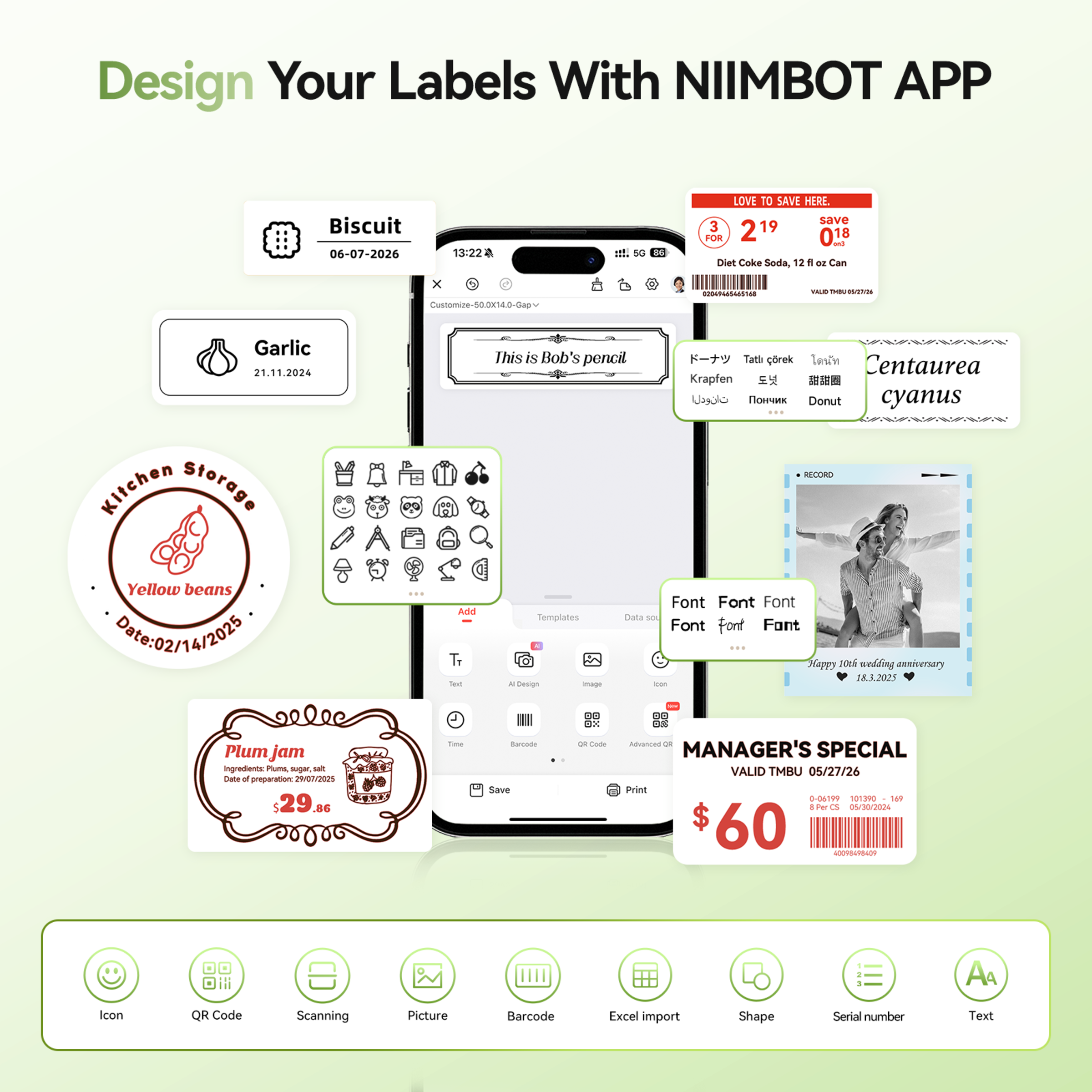 NB607 - Niimbot - B21-Pro - 300DPI - Portable Thermal Label Bluetooth Printer