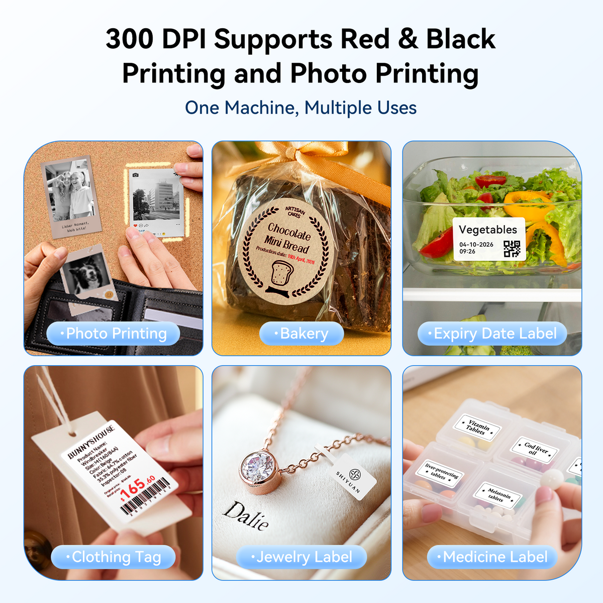 NIIMBOT - B2 Pro 300dpi Bluetooth Label Printer Incl Label Roll