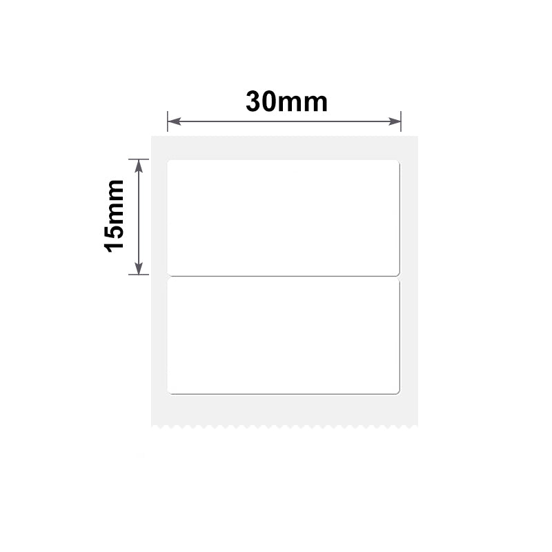 NB183 - NIIMBOT - B1 / B21 / B3S / B4 - 30X15MM/2R - 460 LABELS PER ROLL - WHITE