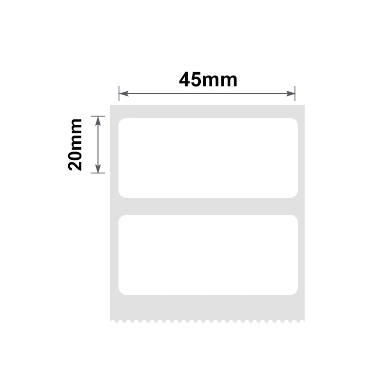 NB195 - Niimbot - B1 / B21 / B3S / B4 - 45x20mm - 320 White Labels