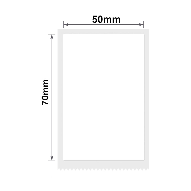 NB201 - NIIMBOT - B1 / B21 / B3S / B4 - T50X70MM - 110 LABELS PER ROLL - WHITE