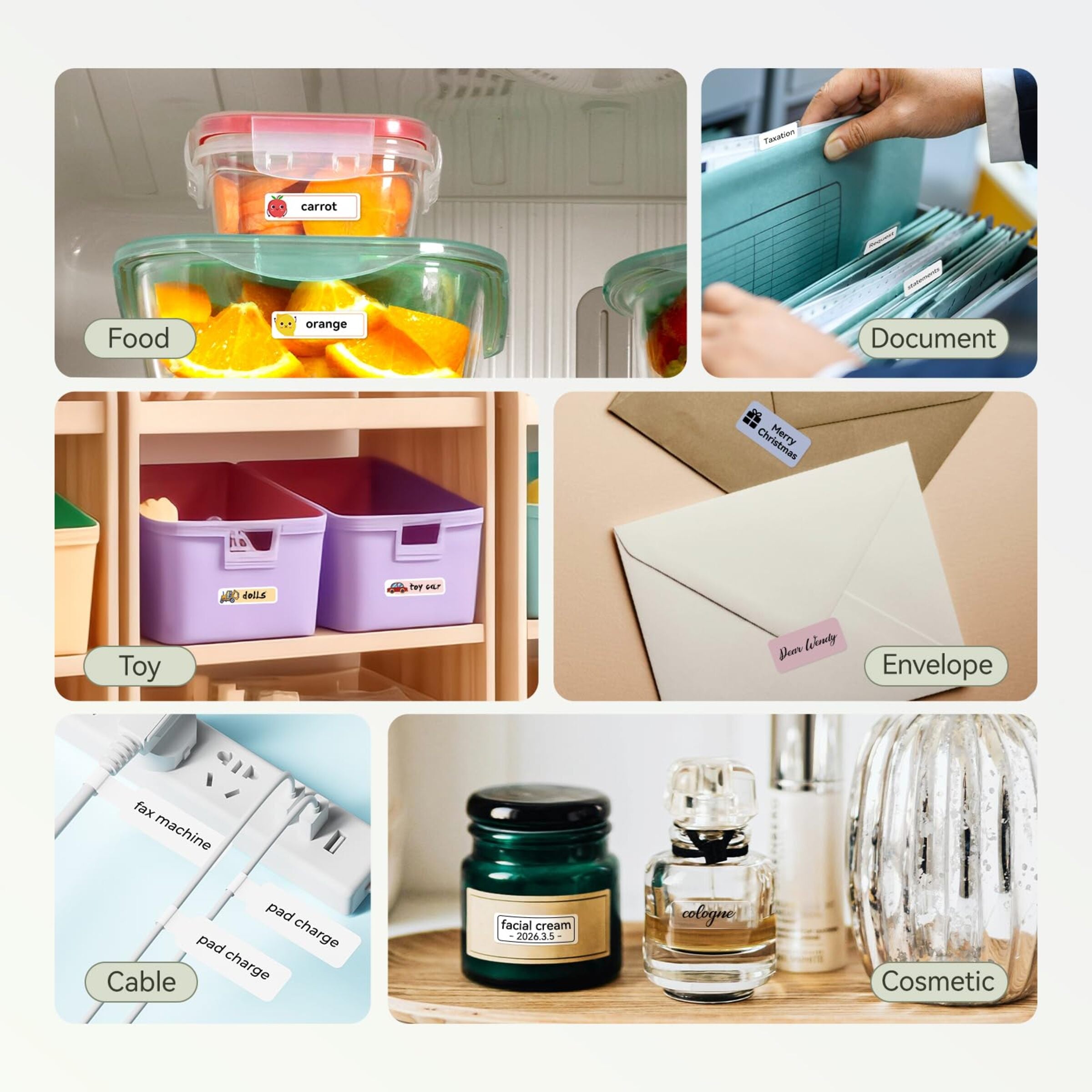 NIIMBOT - D110_M - PORTABLE BLUETOOTH LABEL PRINTER INCLUDING FREE LABEL ROLL (12*40MM - WHITE)