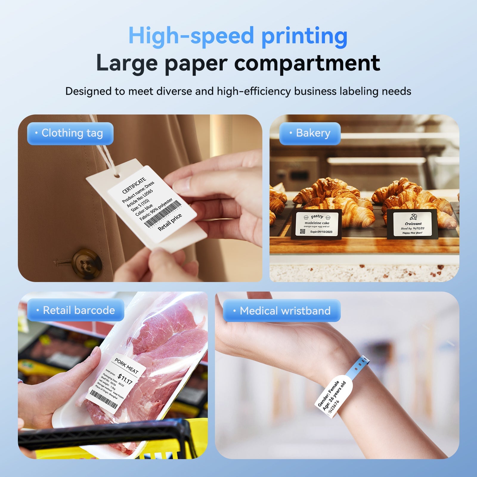 NB605 - Niimbot - K3 - Thermal Business Bluetooth Label Printer - Incl 50x30mm Label Roll With 900 Labels