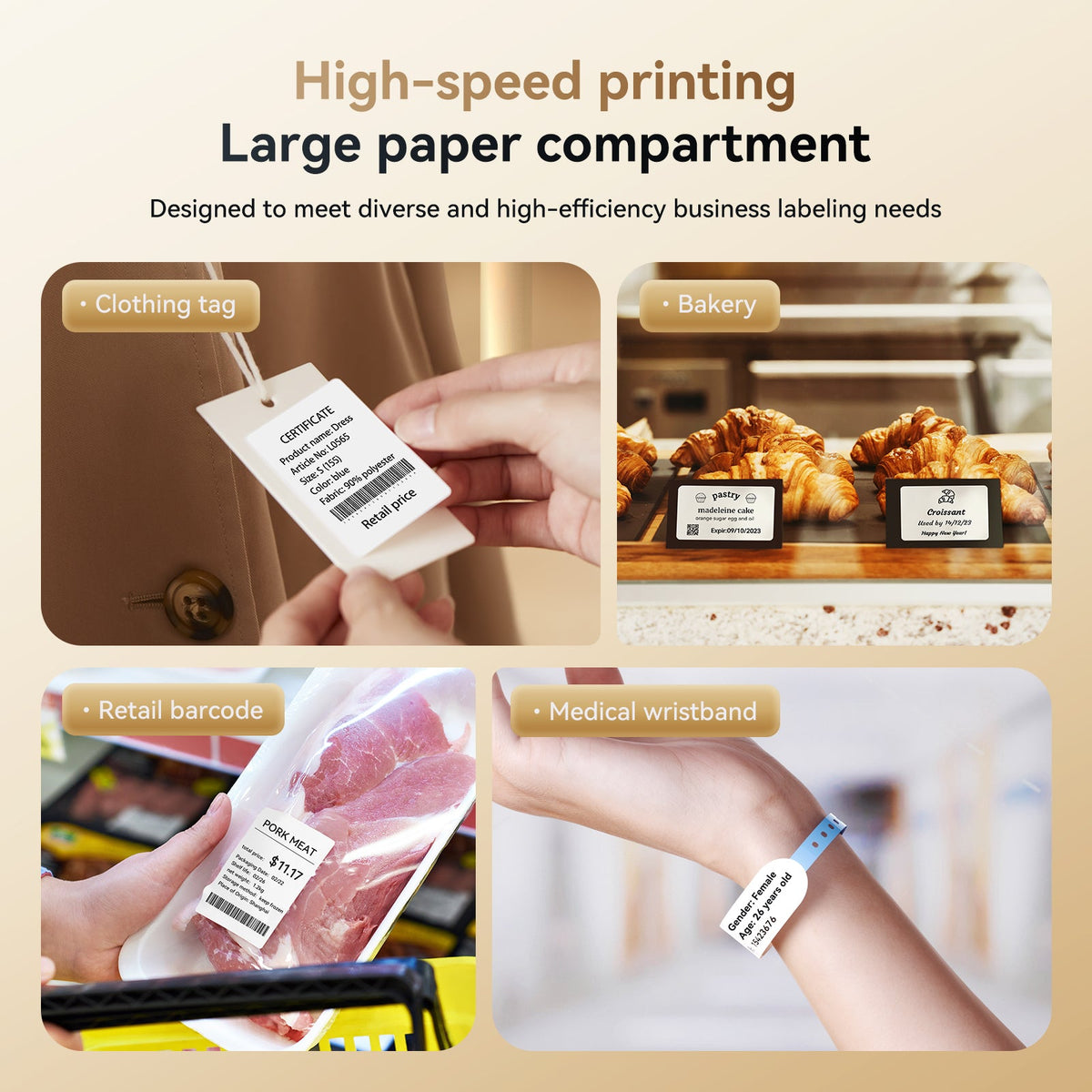 NIIMBOT - K3 Bluetooth Label Printer Incl Label Roll