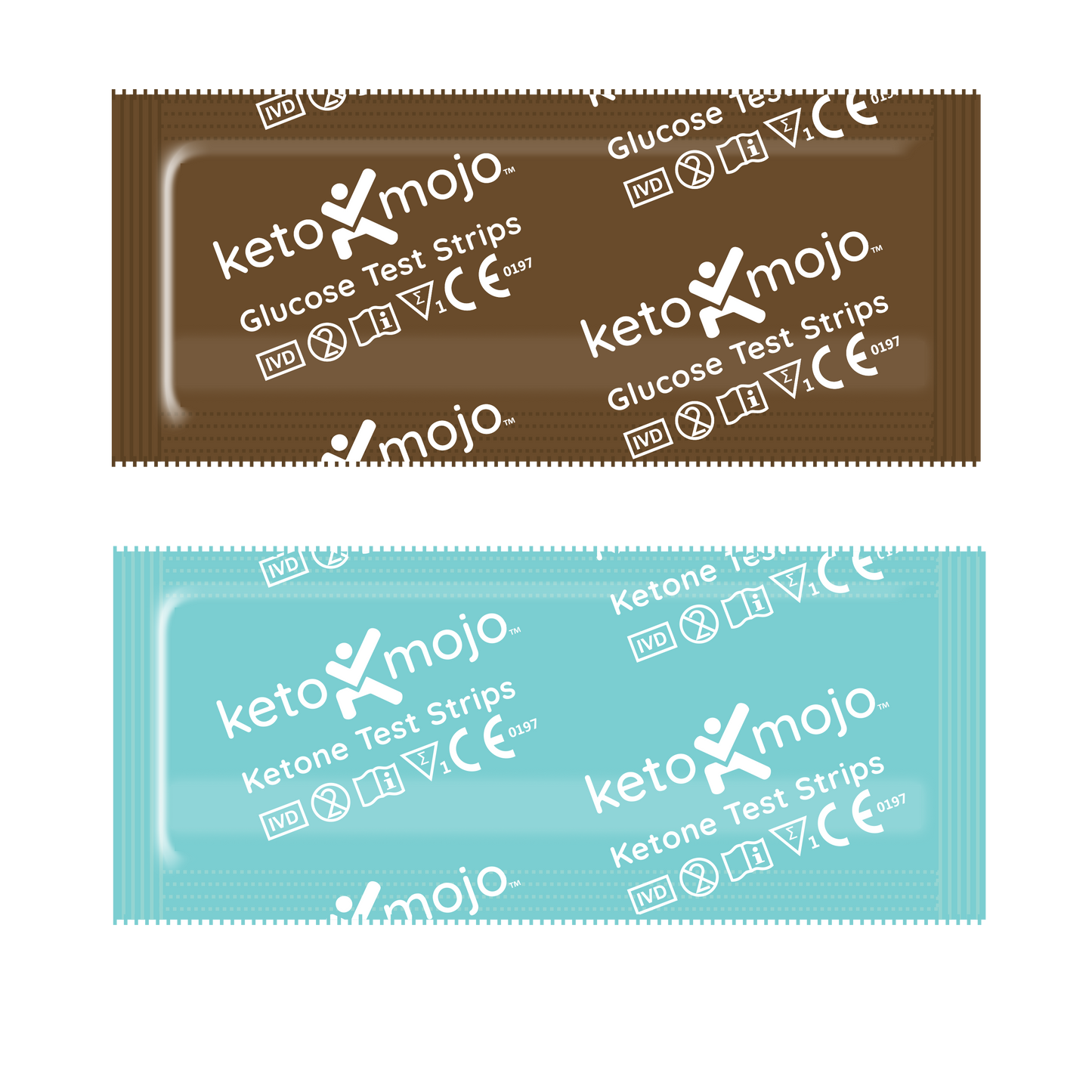 KETO MOJO™ - GKI - BLOOD GLUCOSE & KETONE TEST STRIPS (60'S) - COMBO PACK