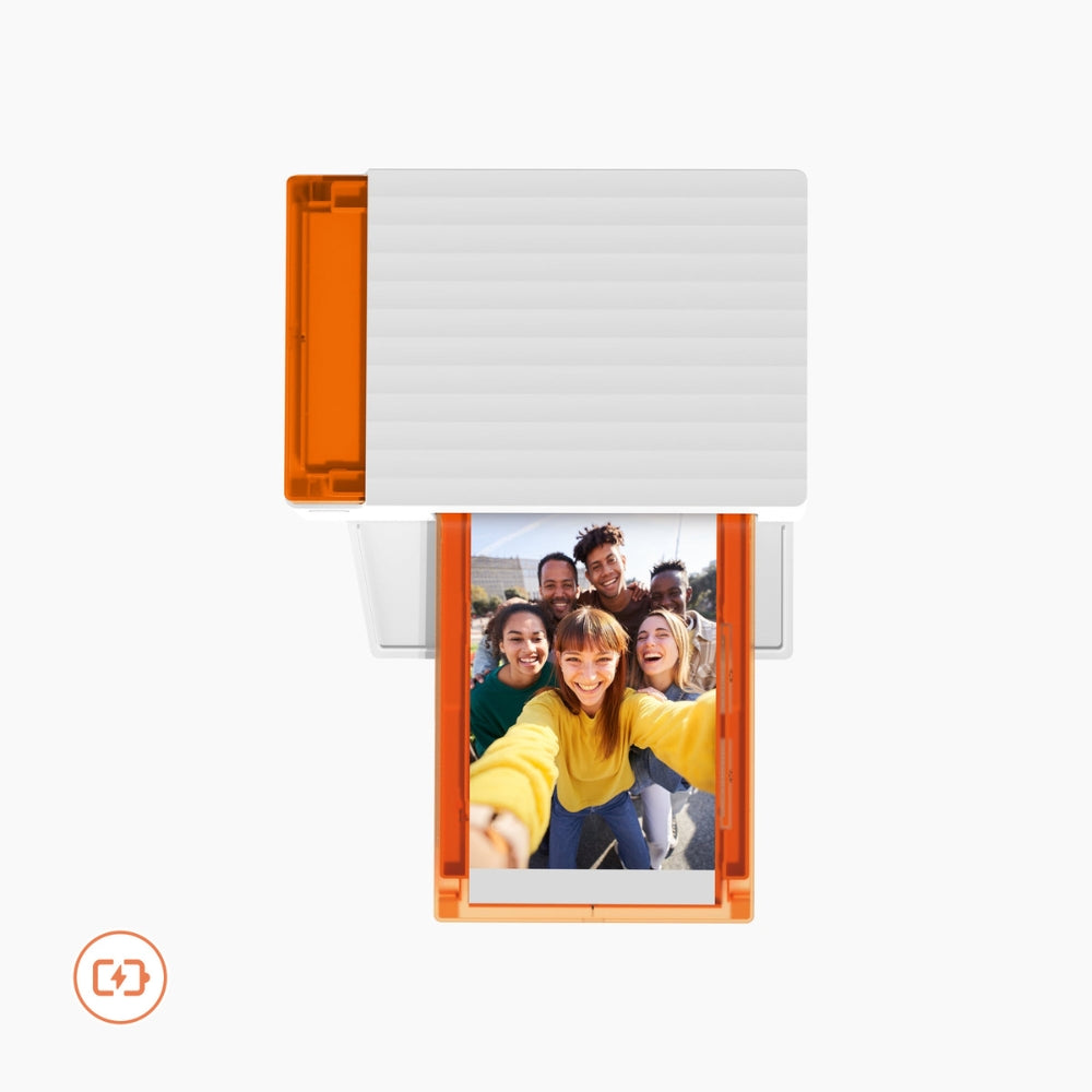 LIENE - Amber M210 - 4x6 Inch Bluetooth Photo Printer - Incl. 10 x 4x6 Inch Sheets, 10 x 3x3 Inch Sheets & 1 Ink Cartridge - With Battery