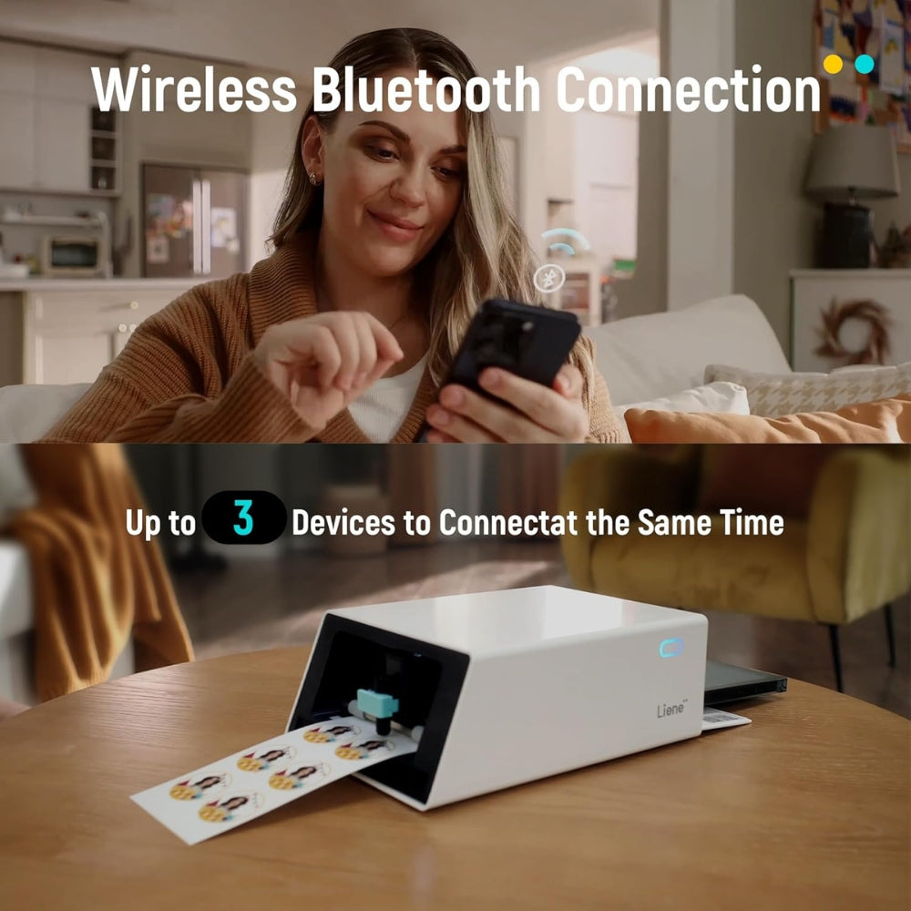 LIENE - PixCut S1 - Bluetooth Photo Sticker Printer & Cutter