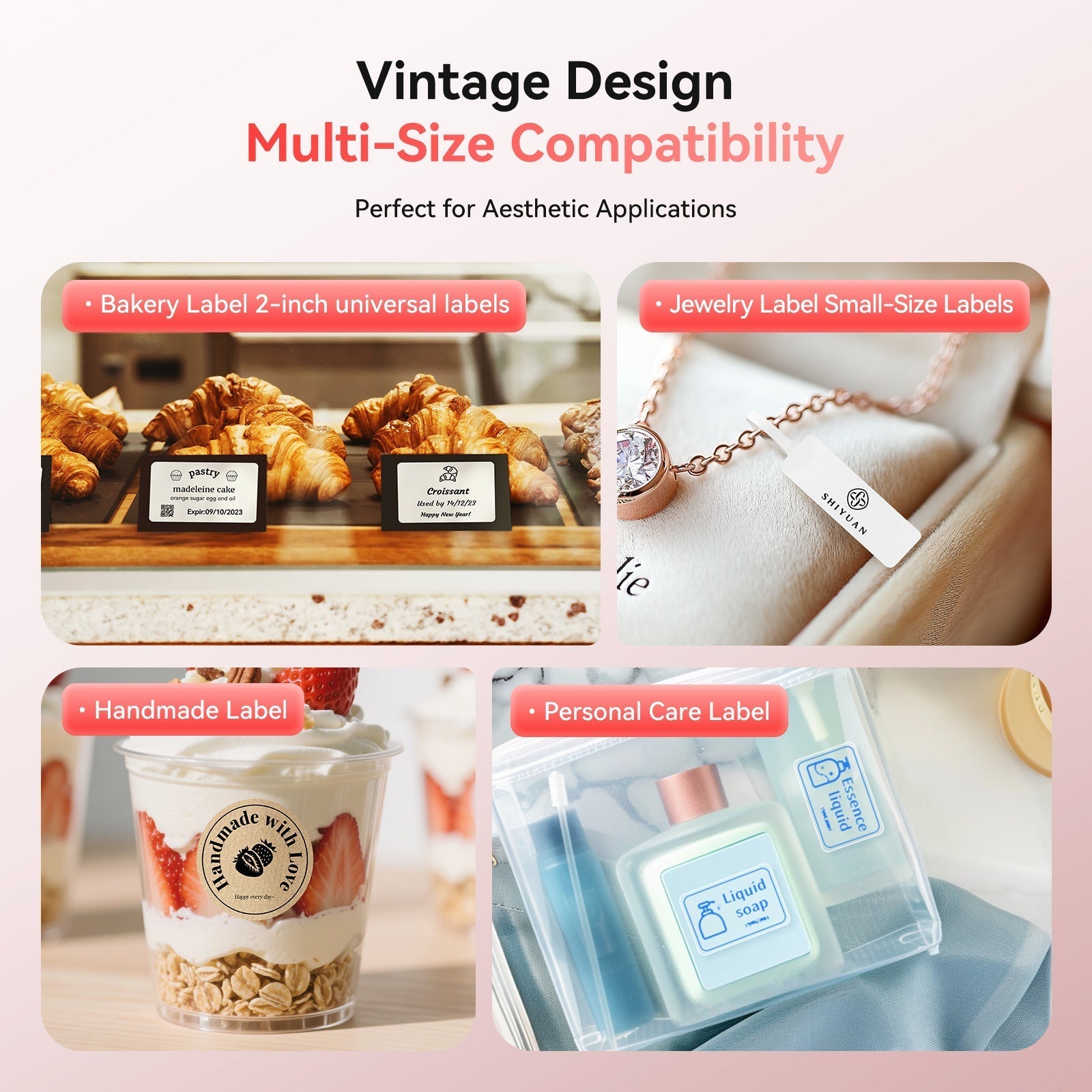 NB109 - Niimbot - B21S - Portable Thermal Label Bluetooth Printer Incl Free Label (50x30mm) - Black