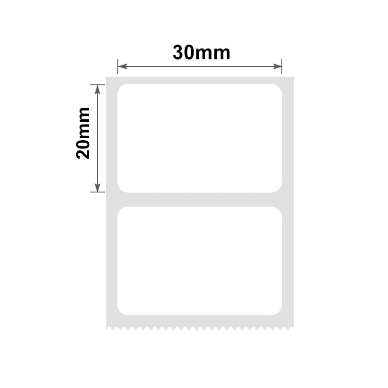 NB110 - Niimbot - B1 / B21 / B31 / B3S / B4 - 30x20mm - 320 White Labels