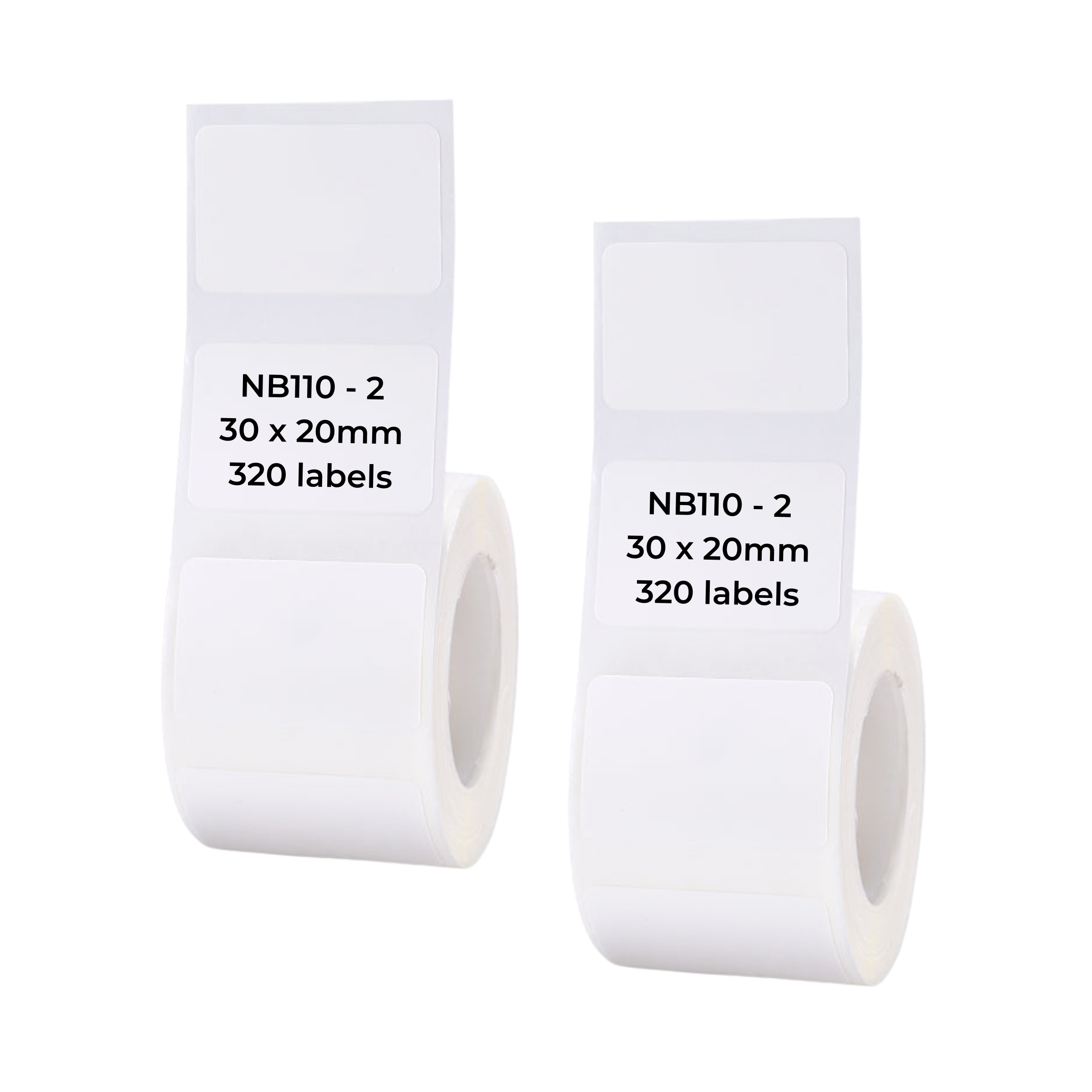 NB110 - Niimbot - B1 / B21 / B31 / B3S / B4 - 30x20mm - 320 White Labels