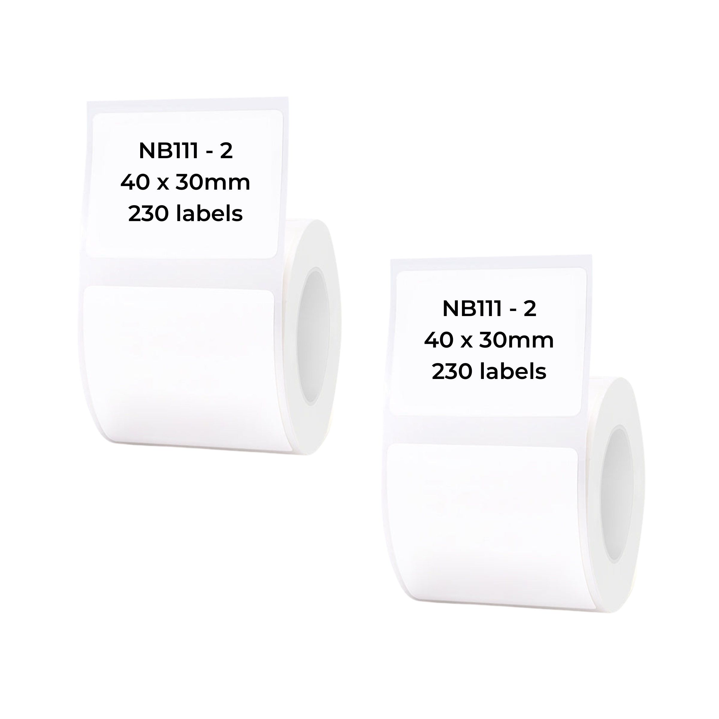 NB111 - Niimbot - B1 / B21 / B3S / B4 - 40x30mm - 230 White Labels