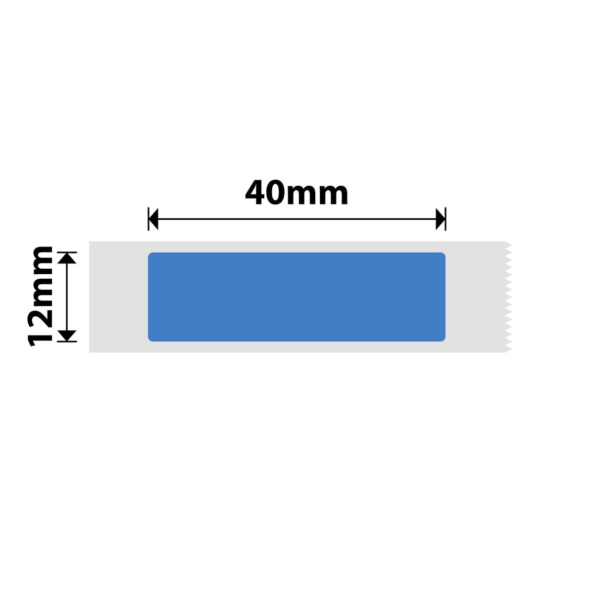 NIIMBOT - D Range - 12x40mm - Blue - 155 Labels