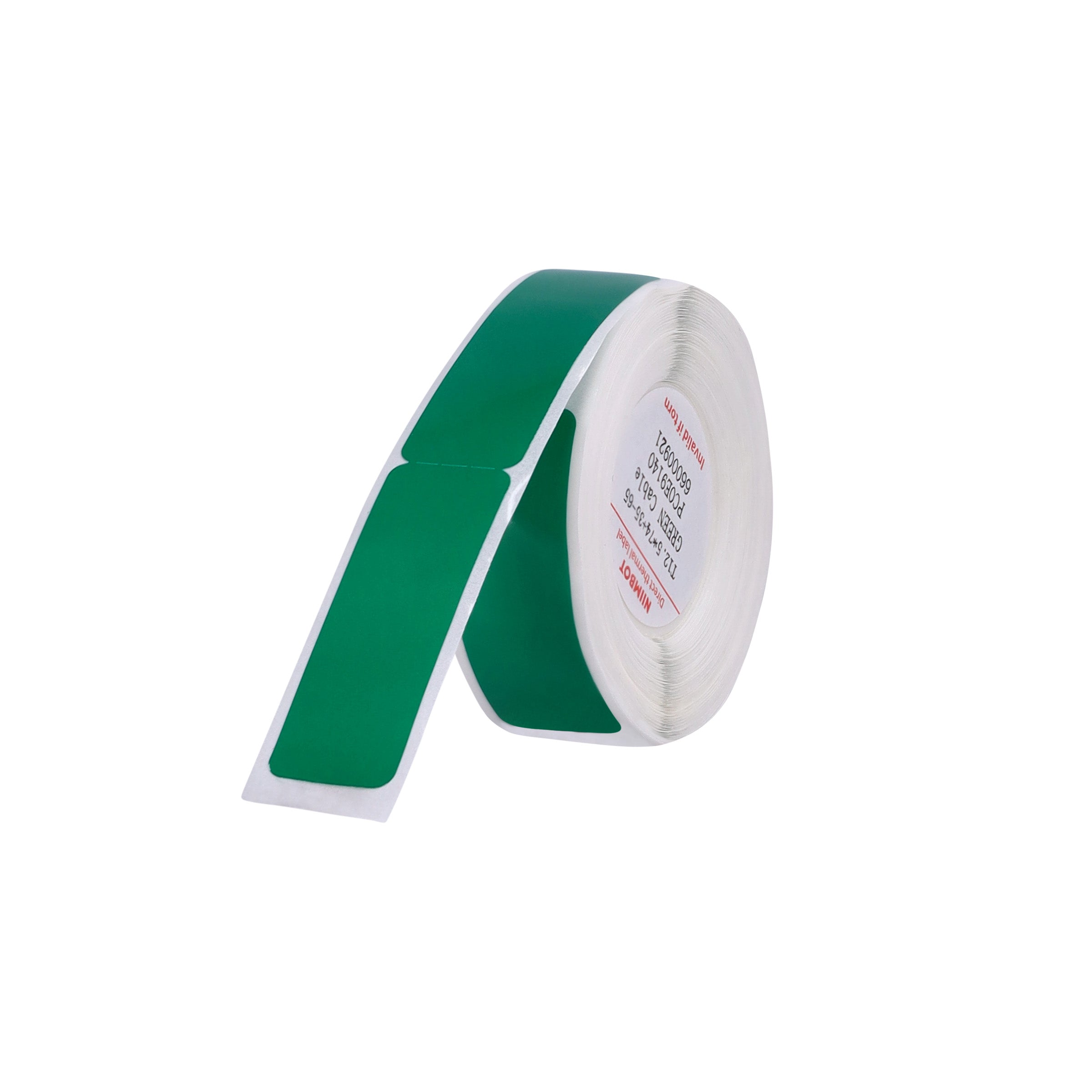 NB142 - NIIMBOT - D11 / D101 / D110 / H1S - RXL 12.5X109MM - 65 LABELS PER ROLL - GREEN CABLE