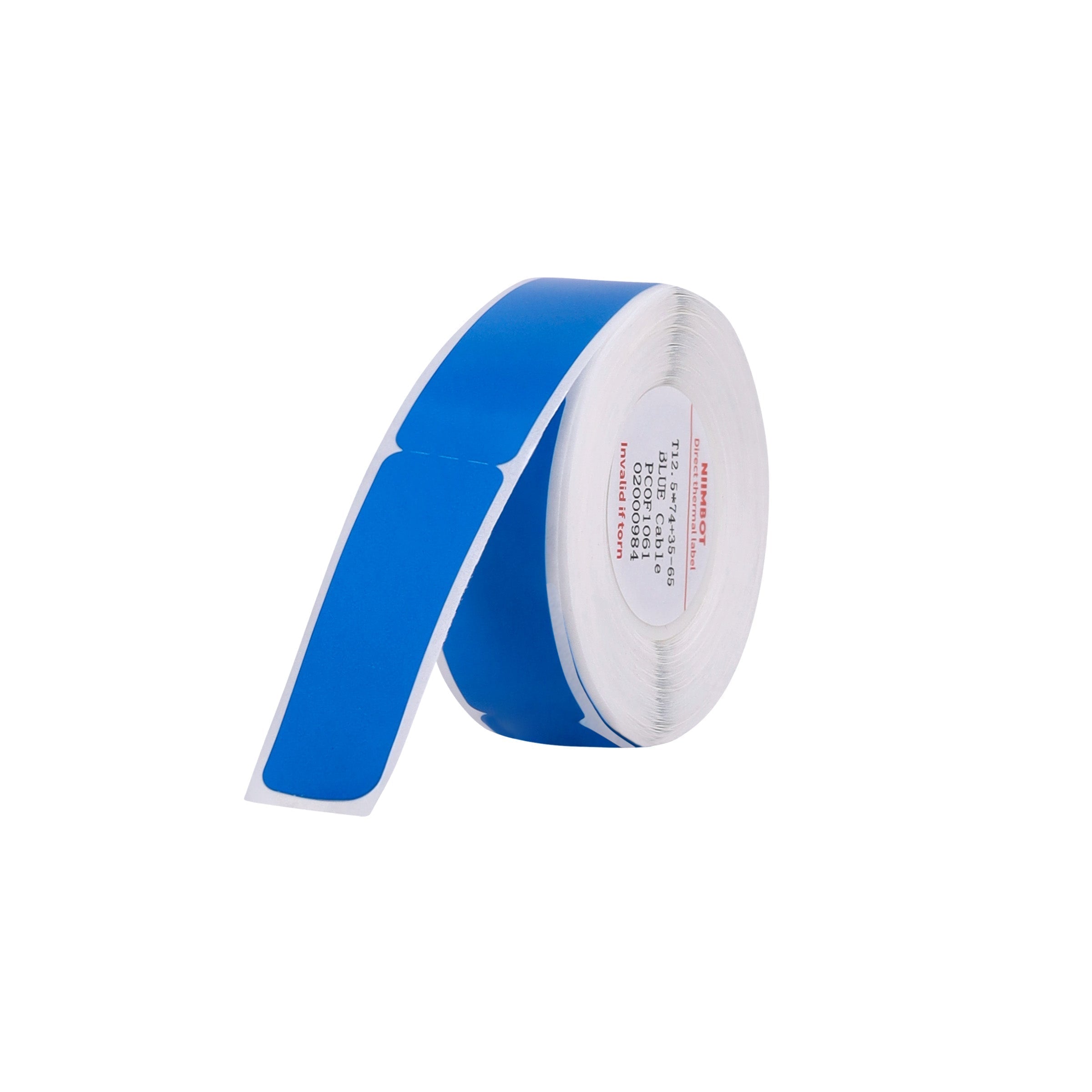 NB143 - NIIMBOT - D11 / D101 / D110 / H1S - RXL 12.5X109MM - 65 LABELS PER ROLL- BLUE CABLE