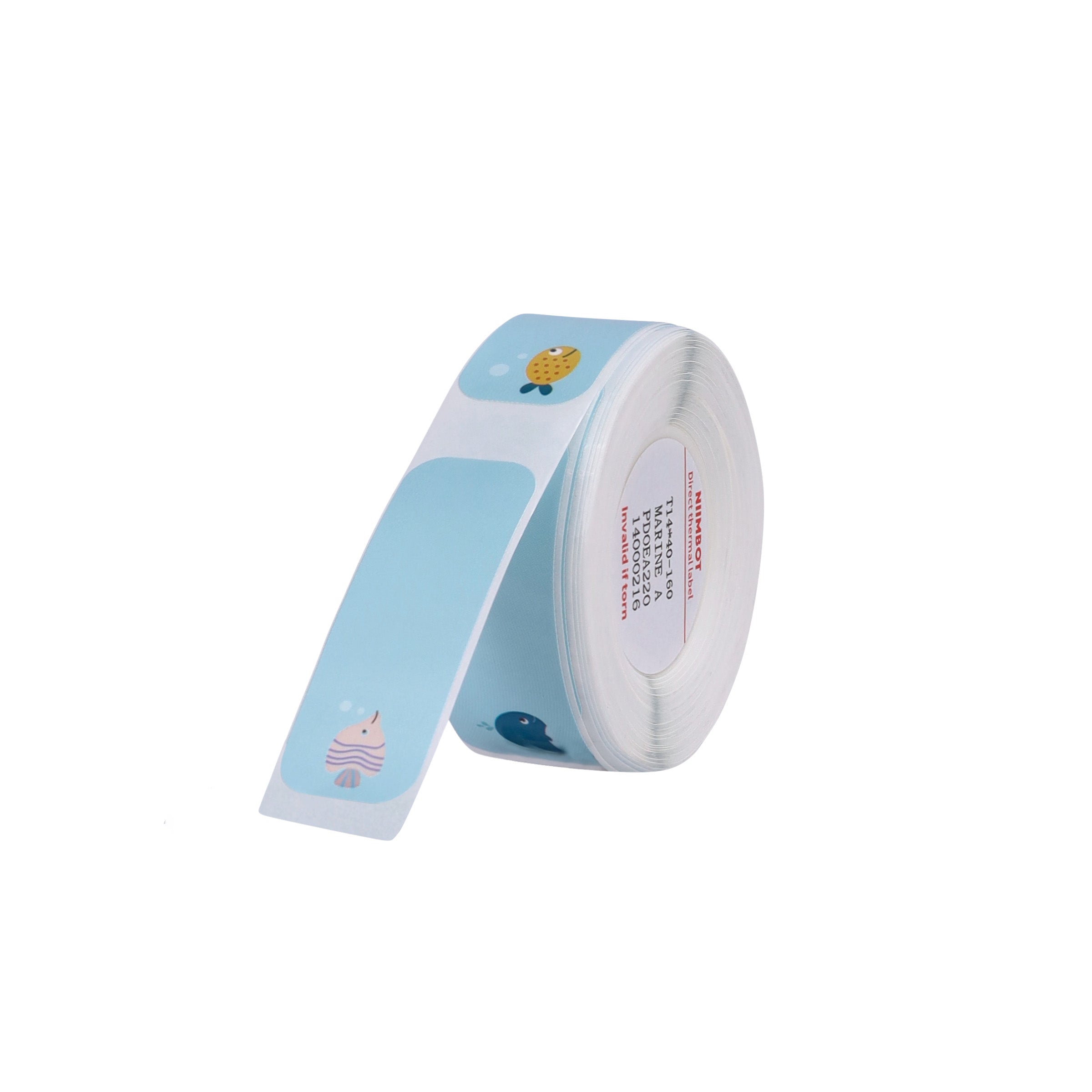 NB146 - NIIMBOT - D11 / D101 / D110 / H1S - RP14X40MM - 160 LABELS PER ROLL - MIXED SEA ANIMALS DESIGN