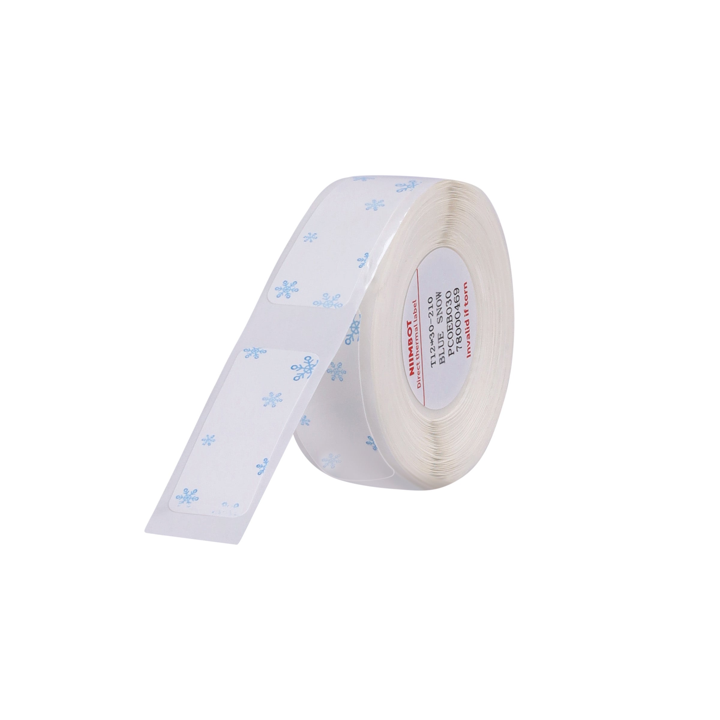 NB148 - Niimbot - D11 / D101 / D110 / H1S - 12x30mm - 210 Blue Snow Labels