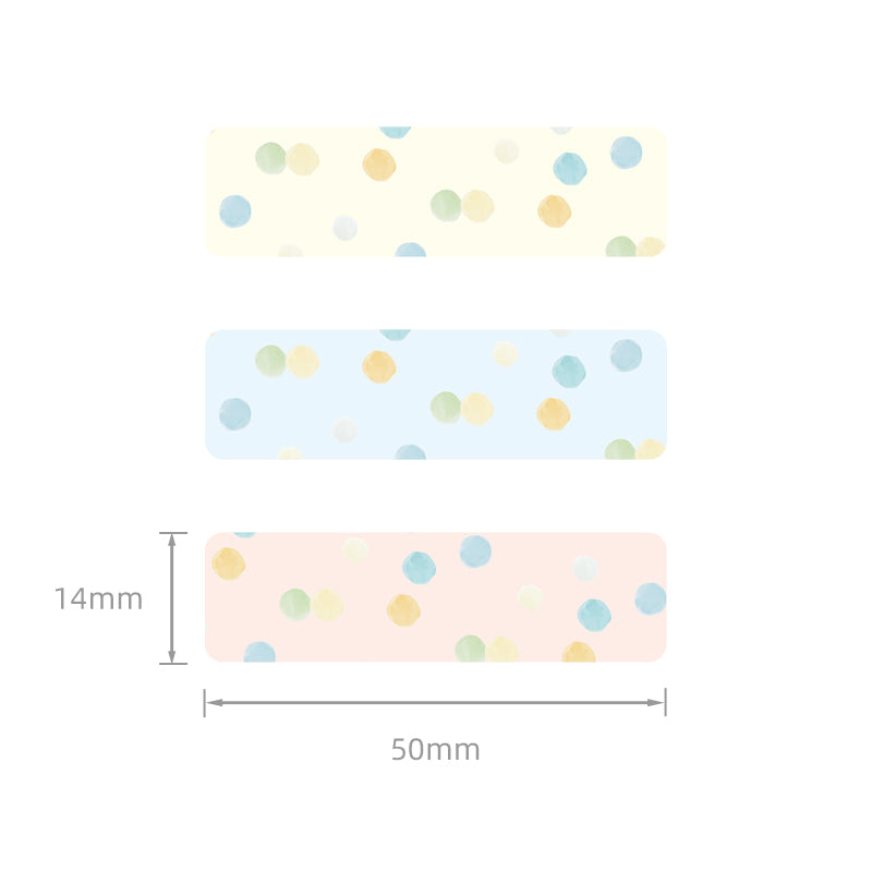 NB170 - NIIMBOT - D11 / D101 / D110 / H1S - 14X50MM - 130 LABELS PER ROLL - WATERCOLOUR DESIGN
