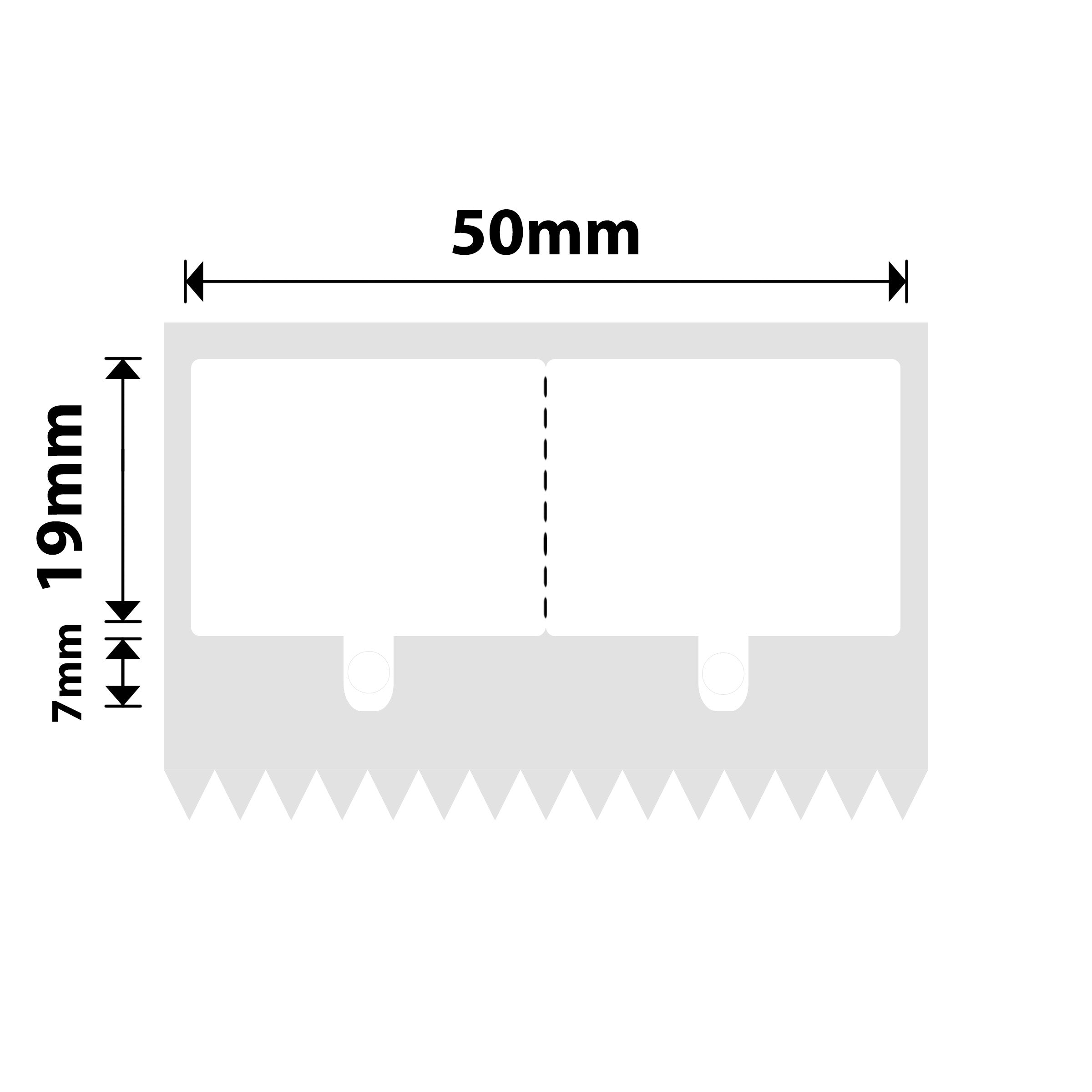 NB211 - Niimbot - B1 / B21 / B31 / B3S / B4 - 50x26mm - 250 White Jewellery Labels With Hole