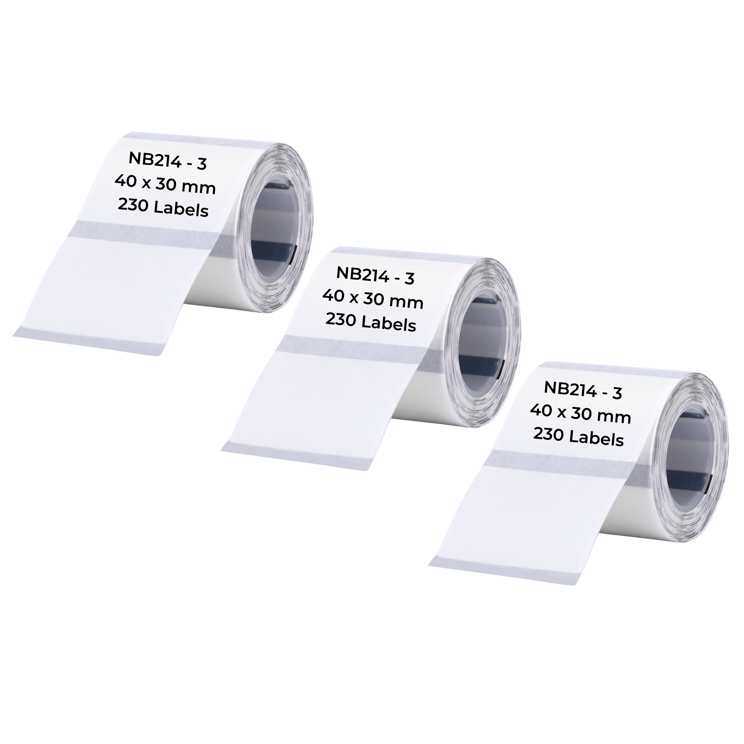 NB214 - Niimbot - B1 / B21 / B3S / B4 - 40x30mm - 230 Transparent Labels
