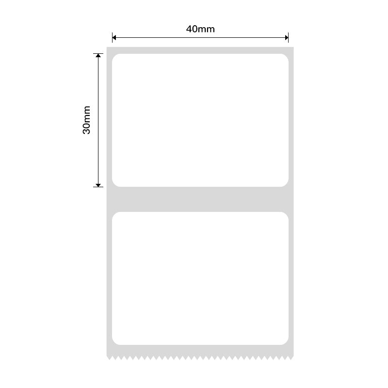 NB216 - NIIMBOT - B1 / B21 / B3S / B4 - 40X30MM - 230 LABELS PER ROLL - WHITE