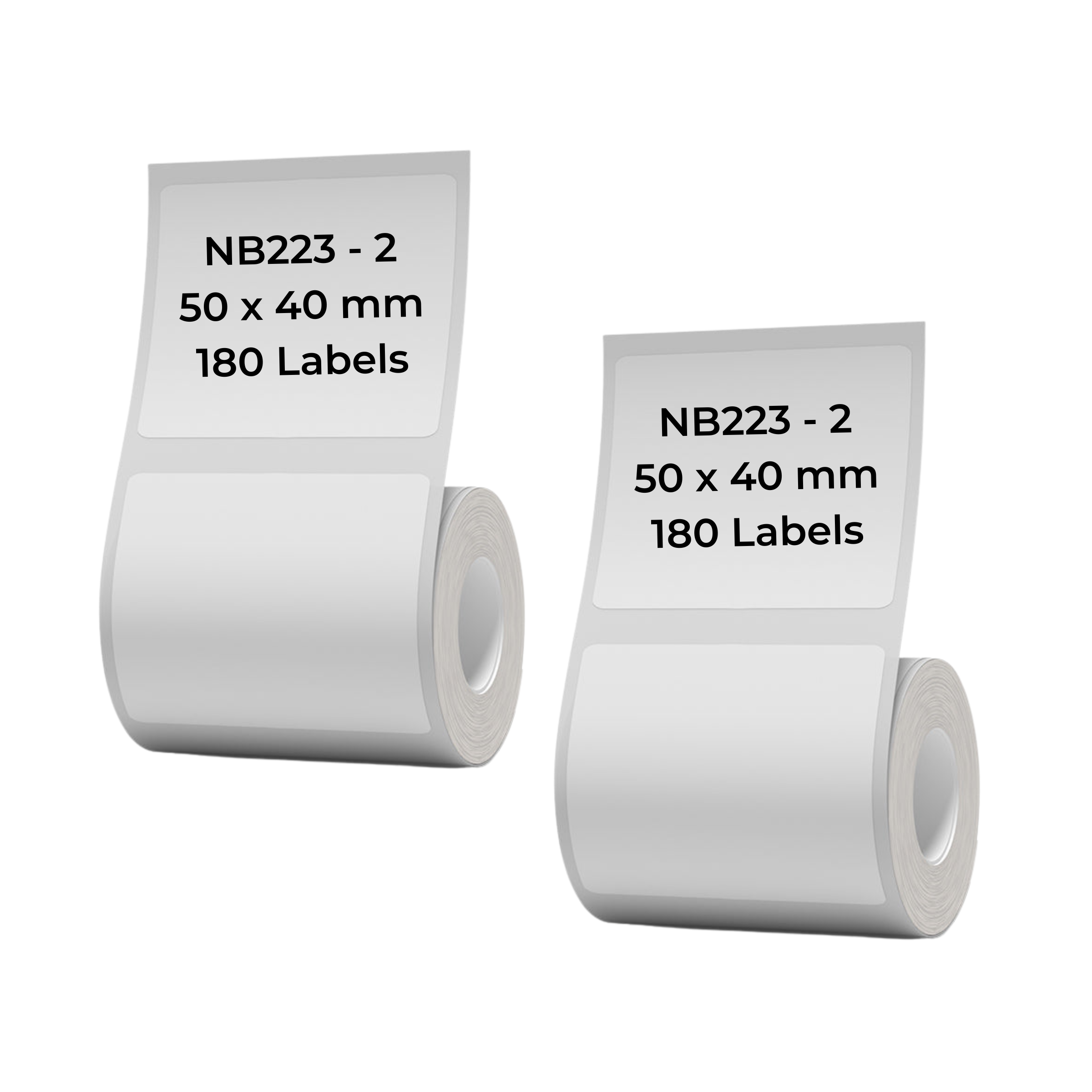NB223 - NIIMBOT - B1 / B21 / B3S / B4 - 50X40MM - 180 LABELS PER ROLL - WHITE