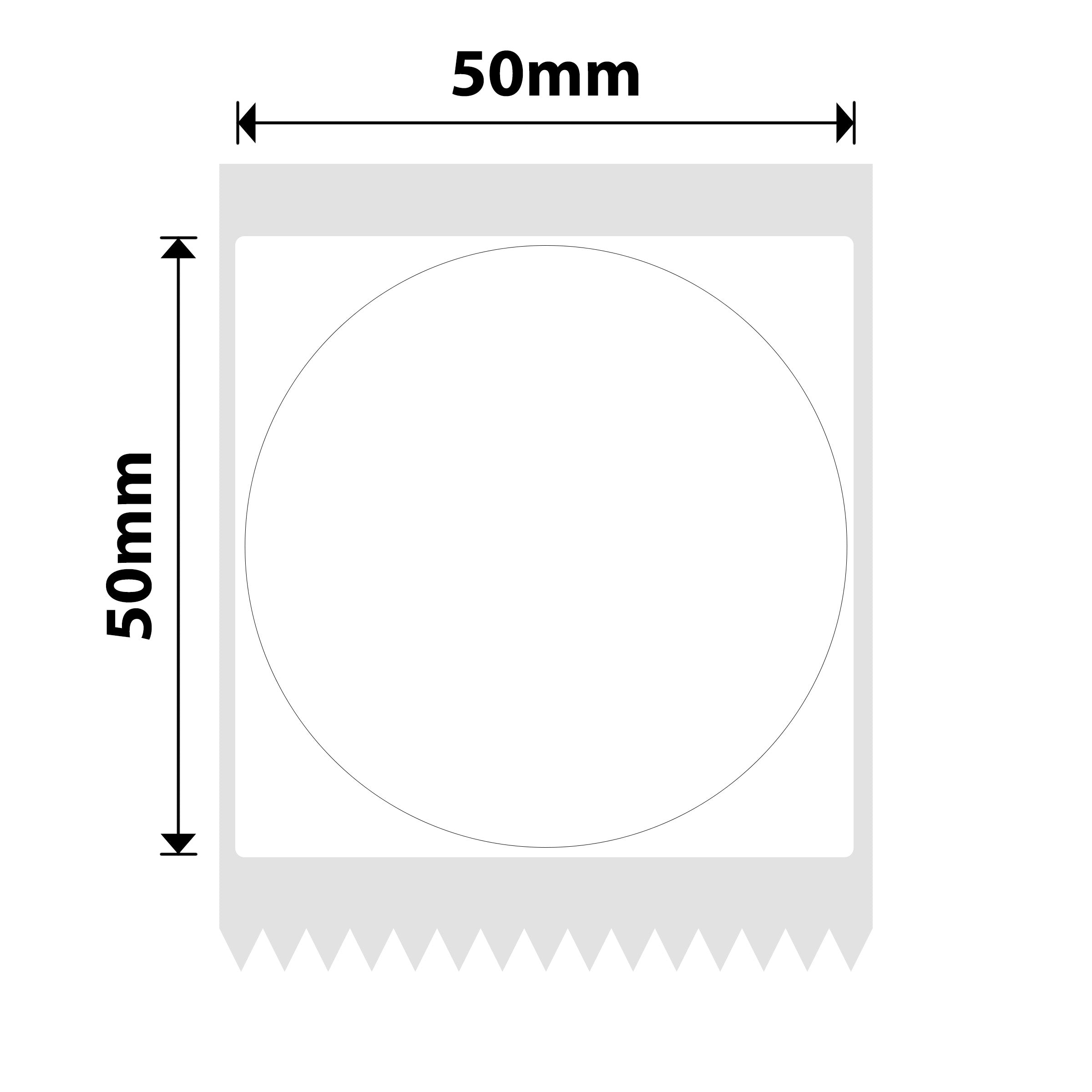 NB226 - NIIMBOT - B1 / B21 / B3S / B4 - T50X50MM - ROUND - 150 LABELS PER ROLL - WHITE