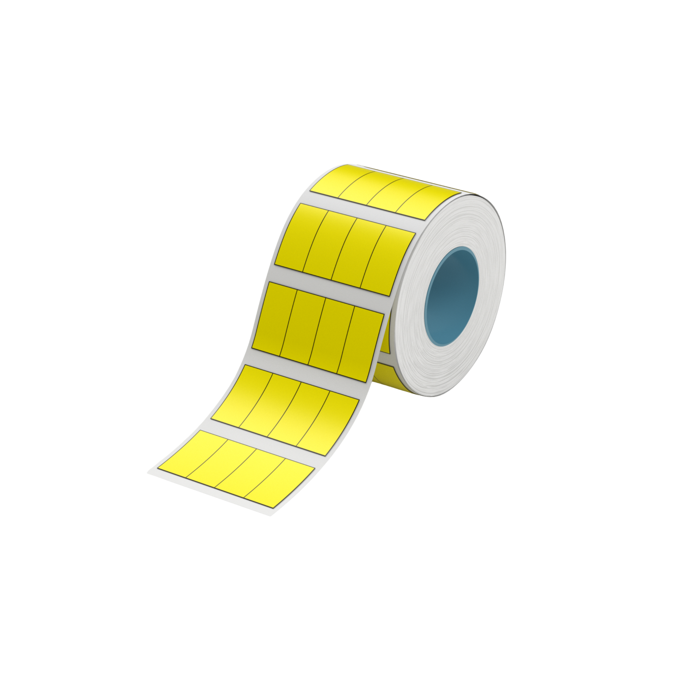 NB235 - Niimbot - B1 / B21 / B31 / B3S / B4 - 10x20mm/4R - 1,200 Yellow 4 Split Labels