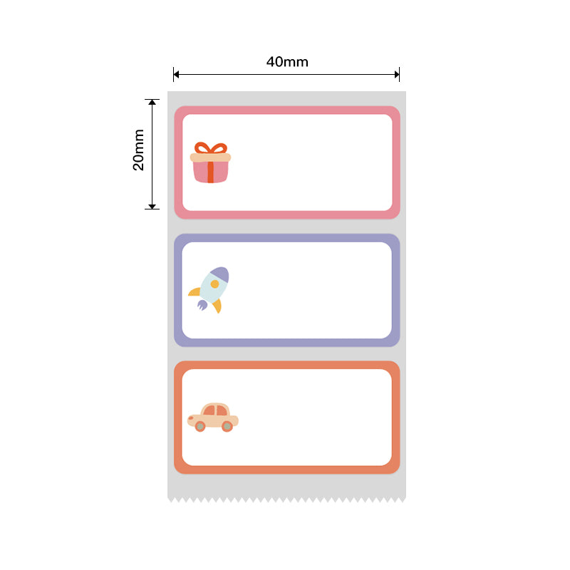 NB244 - NIIMBOT - B1 / B21 / B3S / B4 - 40X20MM - 320 LABELS PER ROLL - TOY DESIGN