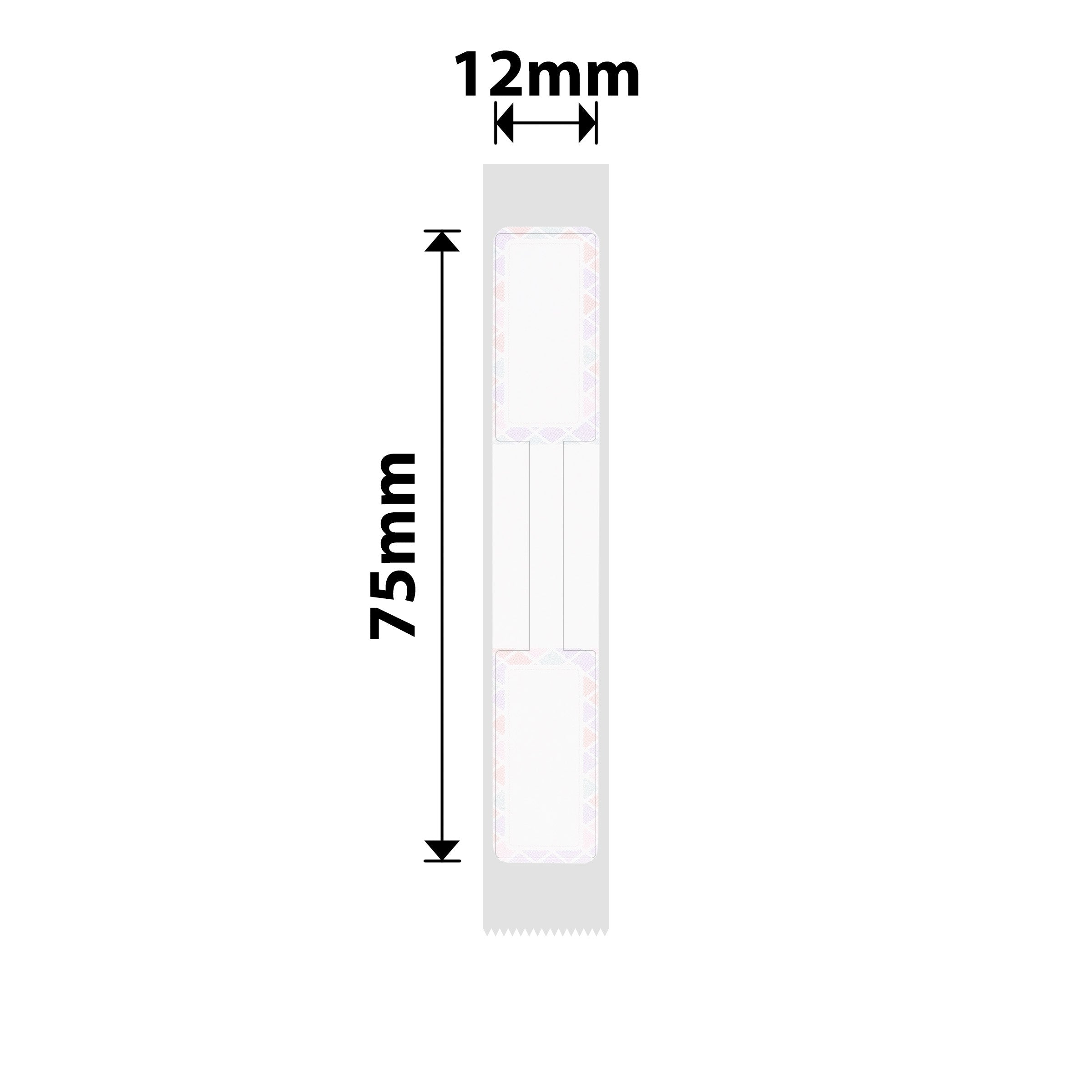 NB275 - Niimbot - D11 / D101 / D110 / H1S - 12x75mm - 90 Milk Candy Cable Labels