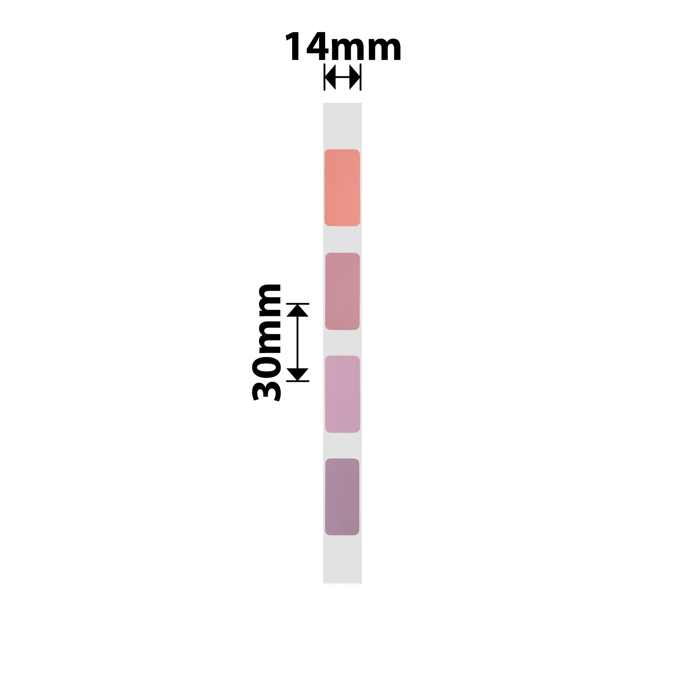 NB283 - NIIMBOT - D11 / D101 / D110 / H1S - R14X30MM - 210 LABELS PER ROLL - PINK (4 COLOURS)
