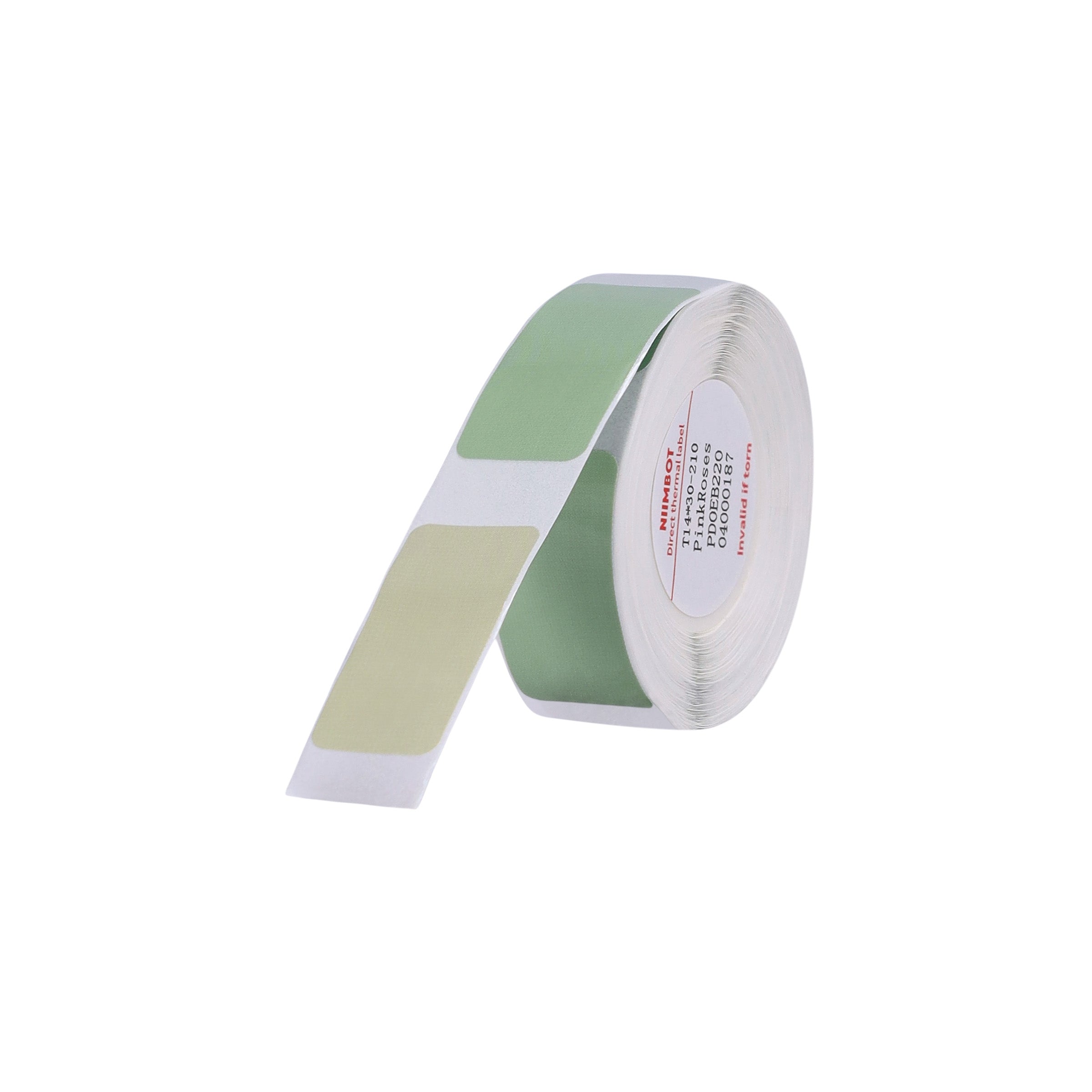 NB284 - NIIMBOT - D11 / D101 / D110 / H1S - R14X30MM - 210 LABELS PER ROLL - GREEN (3 COLOURS)