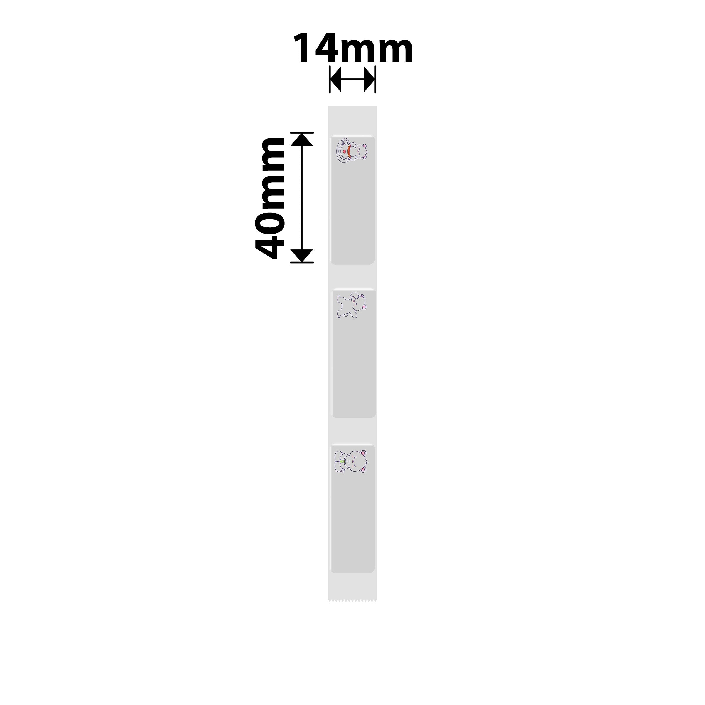 NIIMBOT - D11 / D101 / D110 / H1S - 14X40MM - 160 LABELS - LAZY DAY