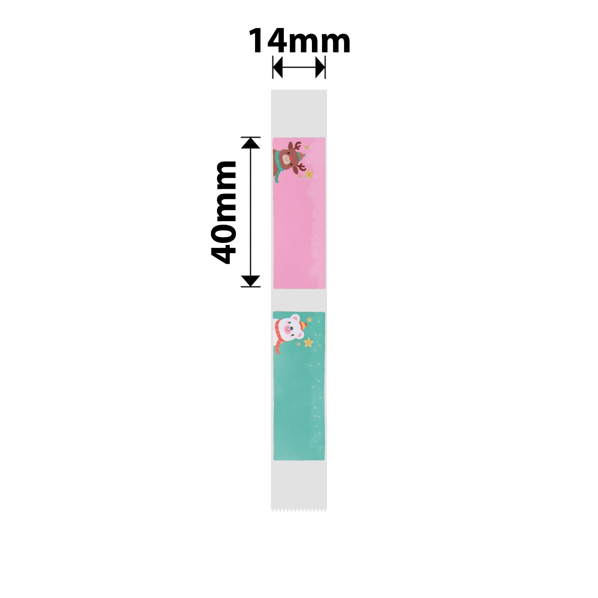 NB300 - NIIMBOT - D11 / D101 / D110 / H1S - R14X40MM - 160 LABELS PER ROLL - COLOUR ANIMALS DESIGN