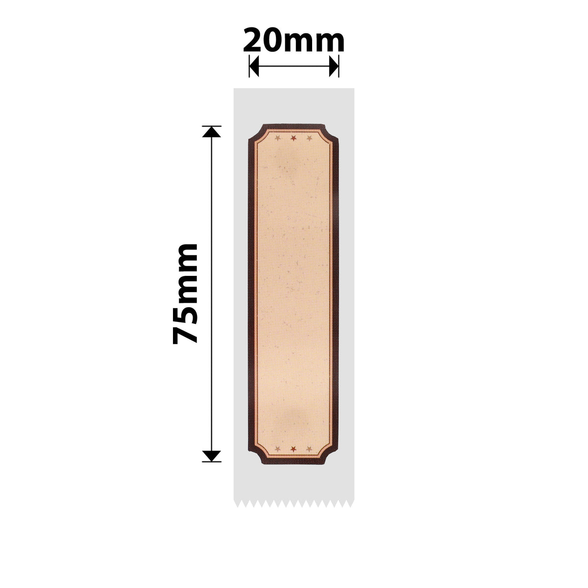 NB323 - NIIMBOT - D101 ONLY - 20X75MM - 90 BROWN WOOD LABELS